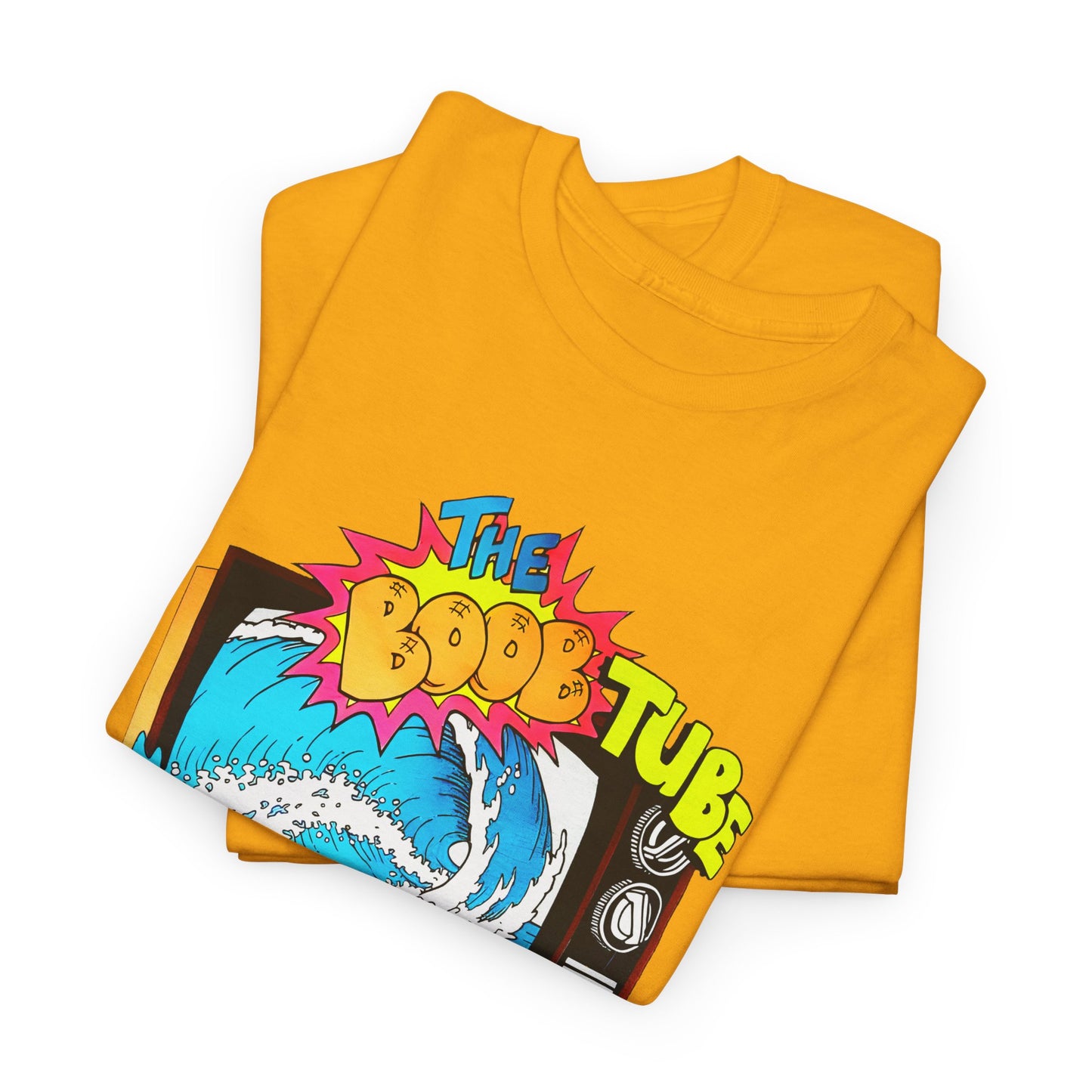 1980s boob tube surf style tv reproduction tshirt
