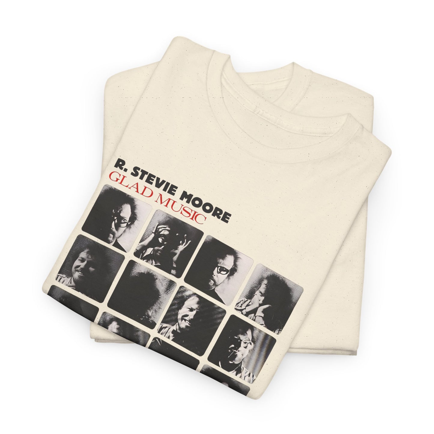 1986 glad music by r stevie moore album cover custom edit tshirt