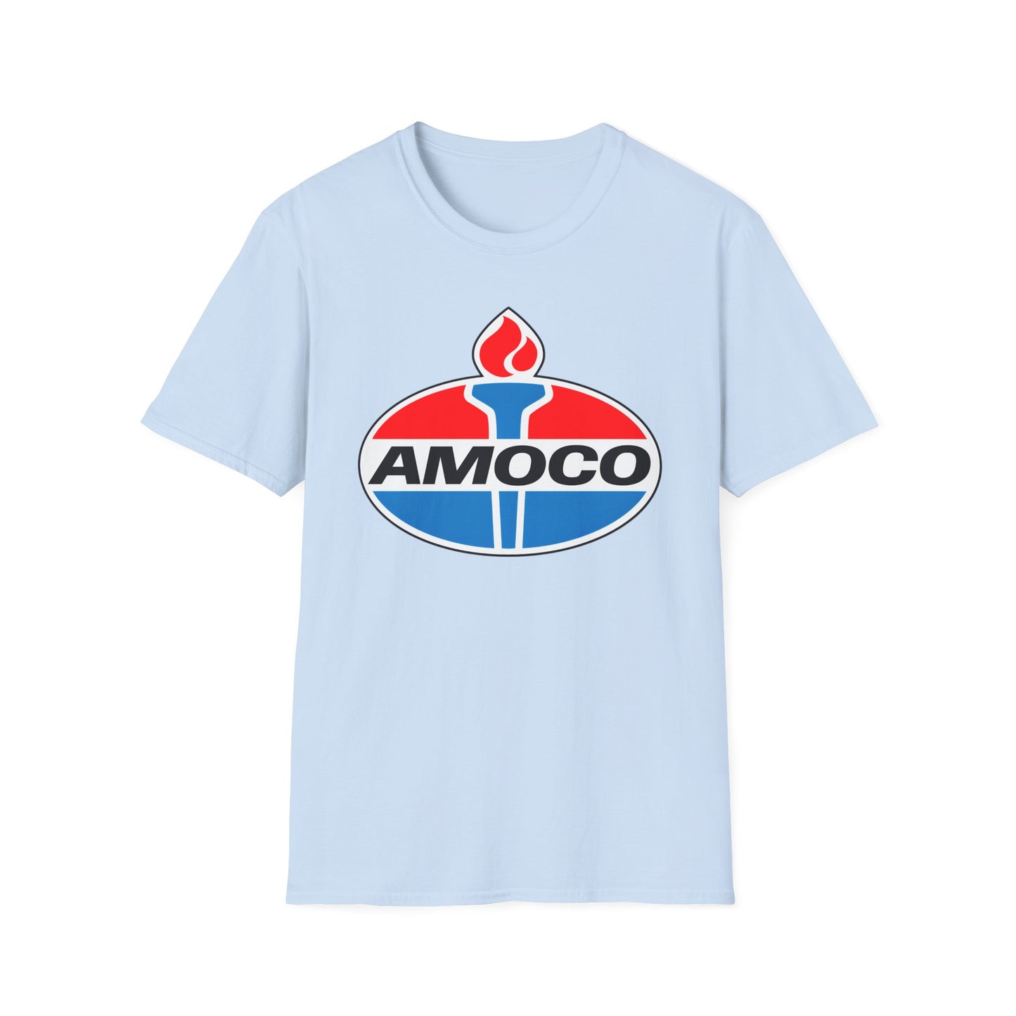 amoco oil company logo tshirt