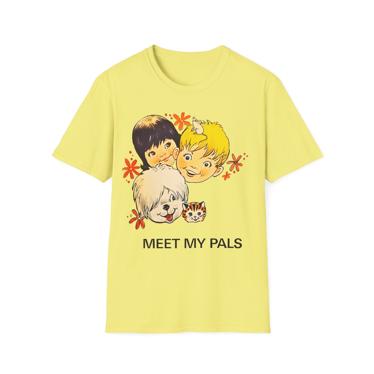 meet my pals mr. mugs sheepdog tshirt