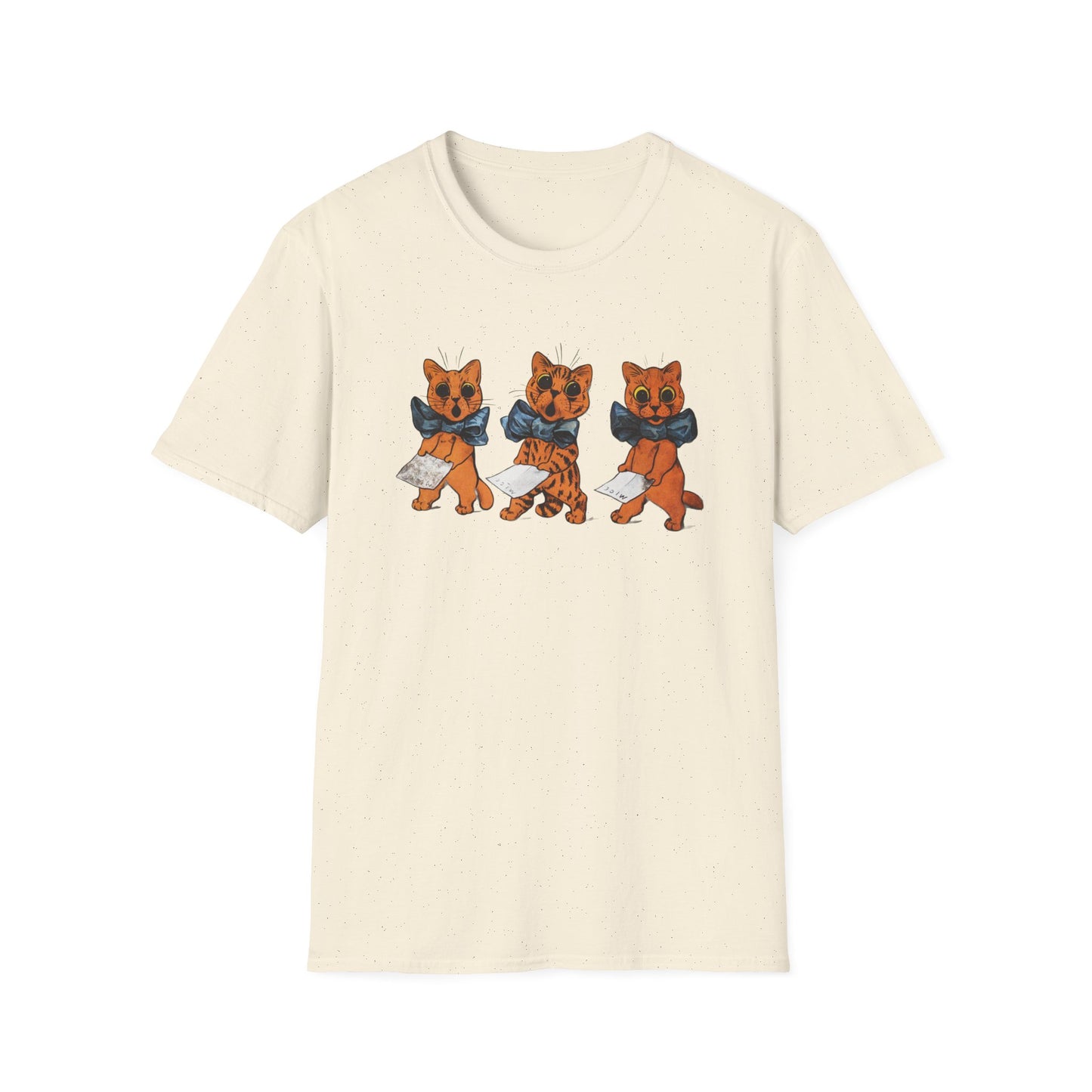 louis wain famous tenors colored lithograph reproduction tshirt