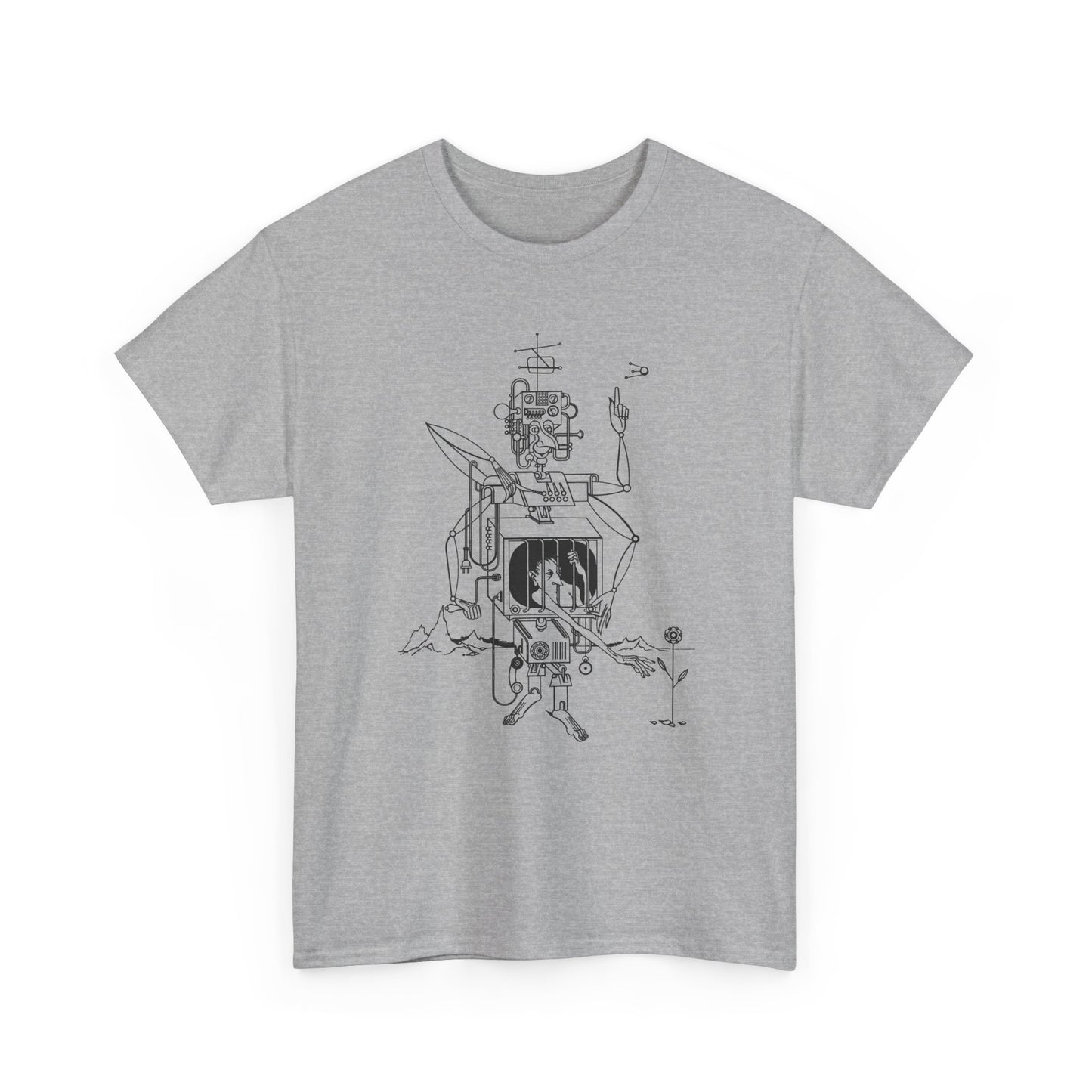 1962 illustration by piotr labuzek aka baro reproduction tshirt