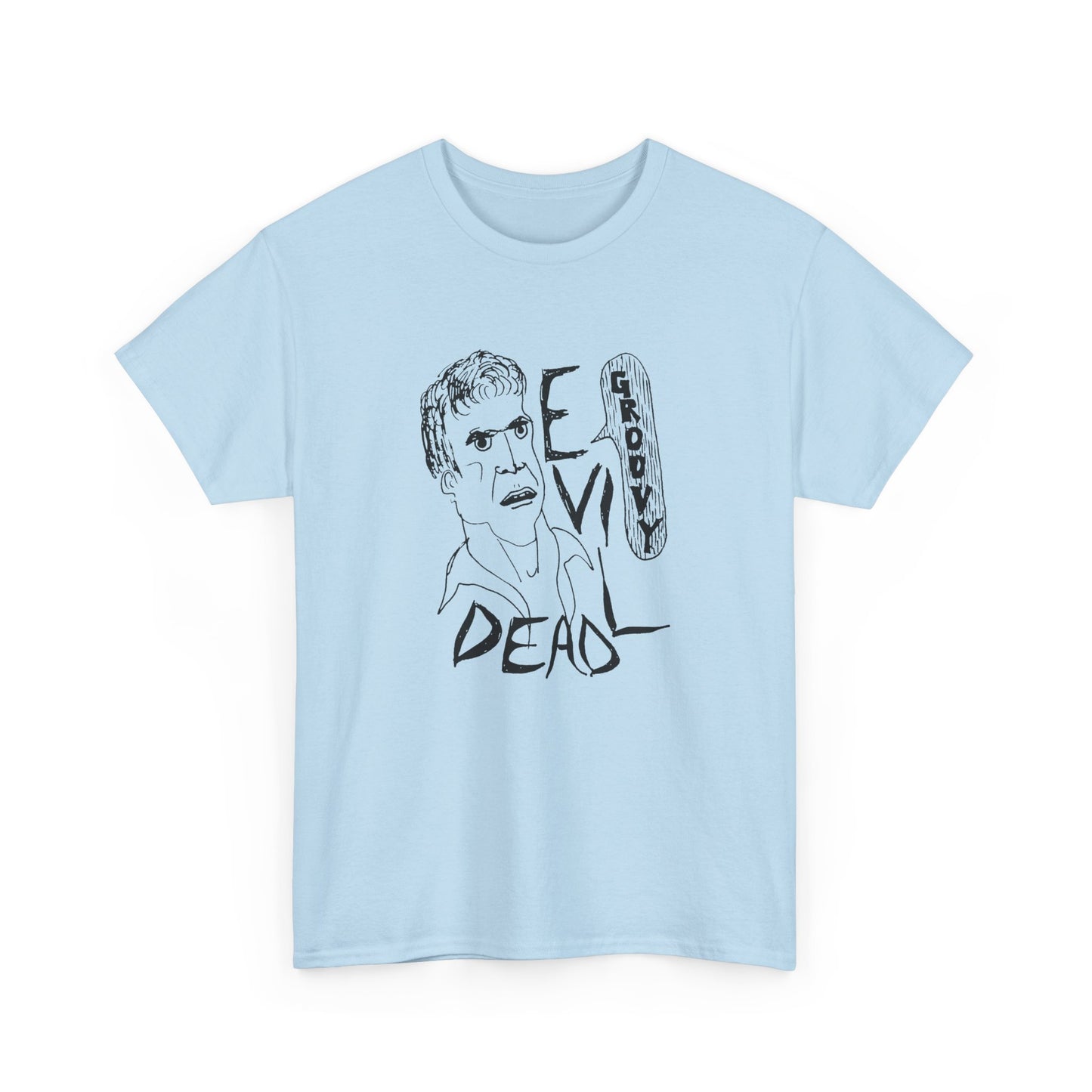 original drawing sketch ash evil dead groovy tshirt