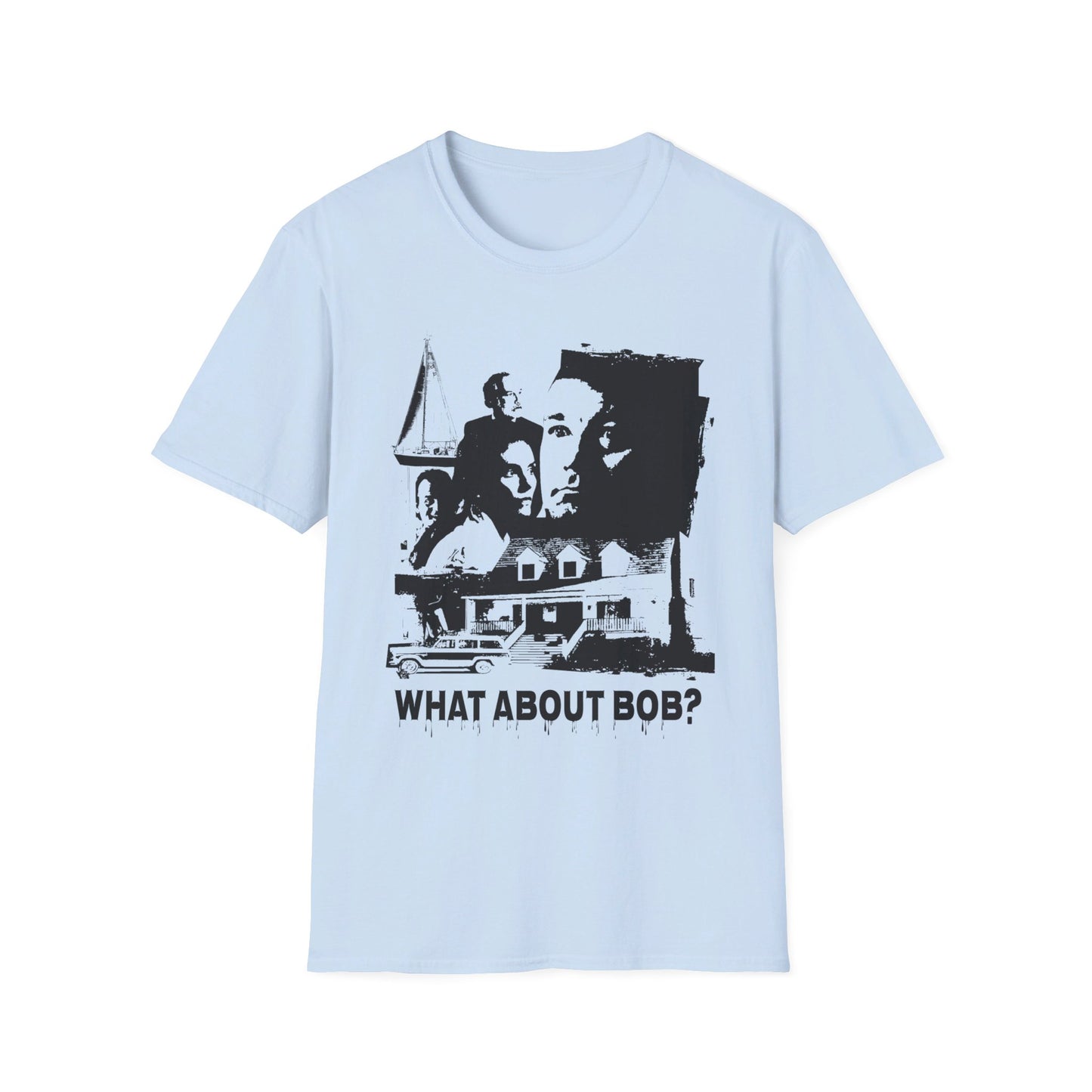 what about bob? 1991 family comedy movie fan art scary collage tshirt