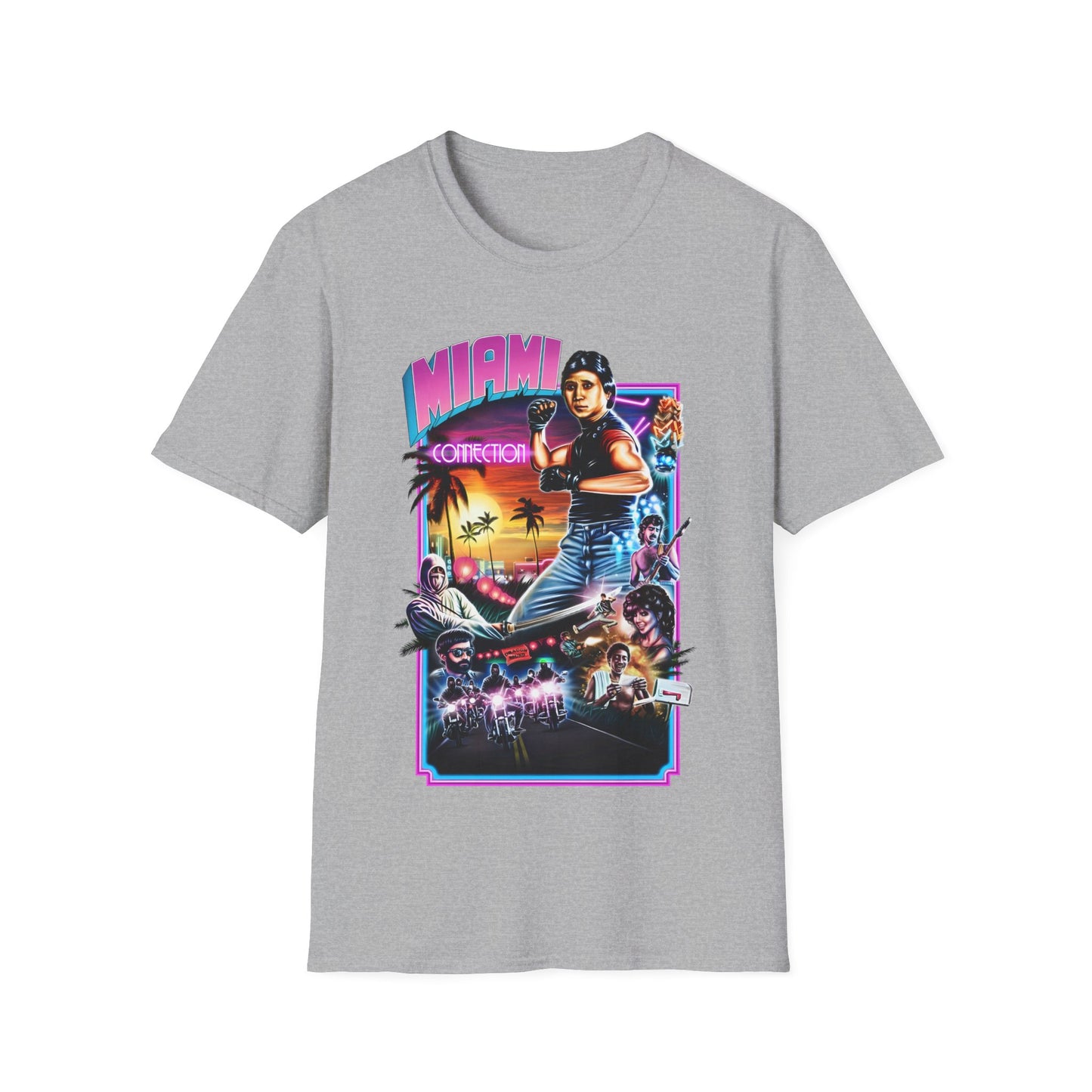 1987 movie miami connection movie poster tshirt