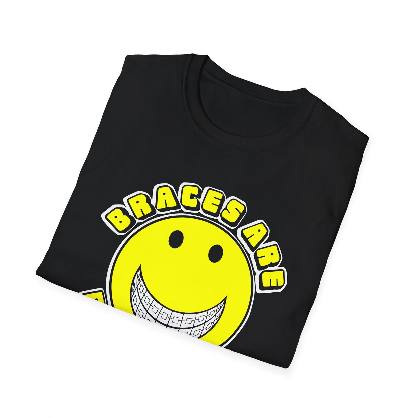 braces are beautiful 1970s graphic tshirt