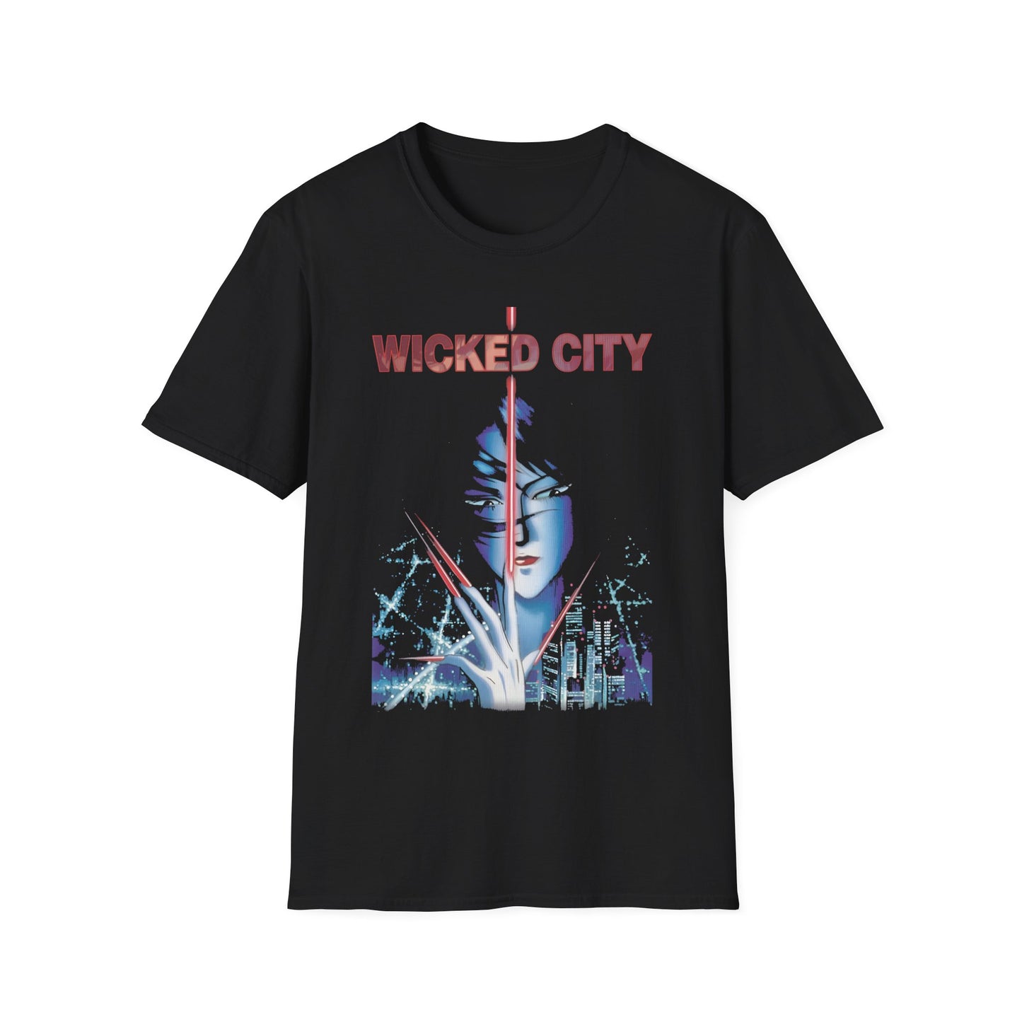 1987 japanese adult animated dark fantasy action horror movie wicked city or 'supernatural beast city' tshirt