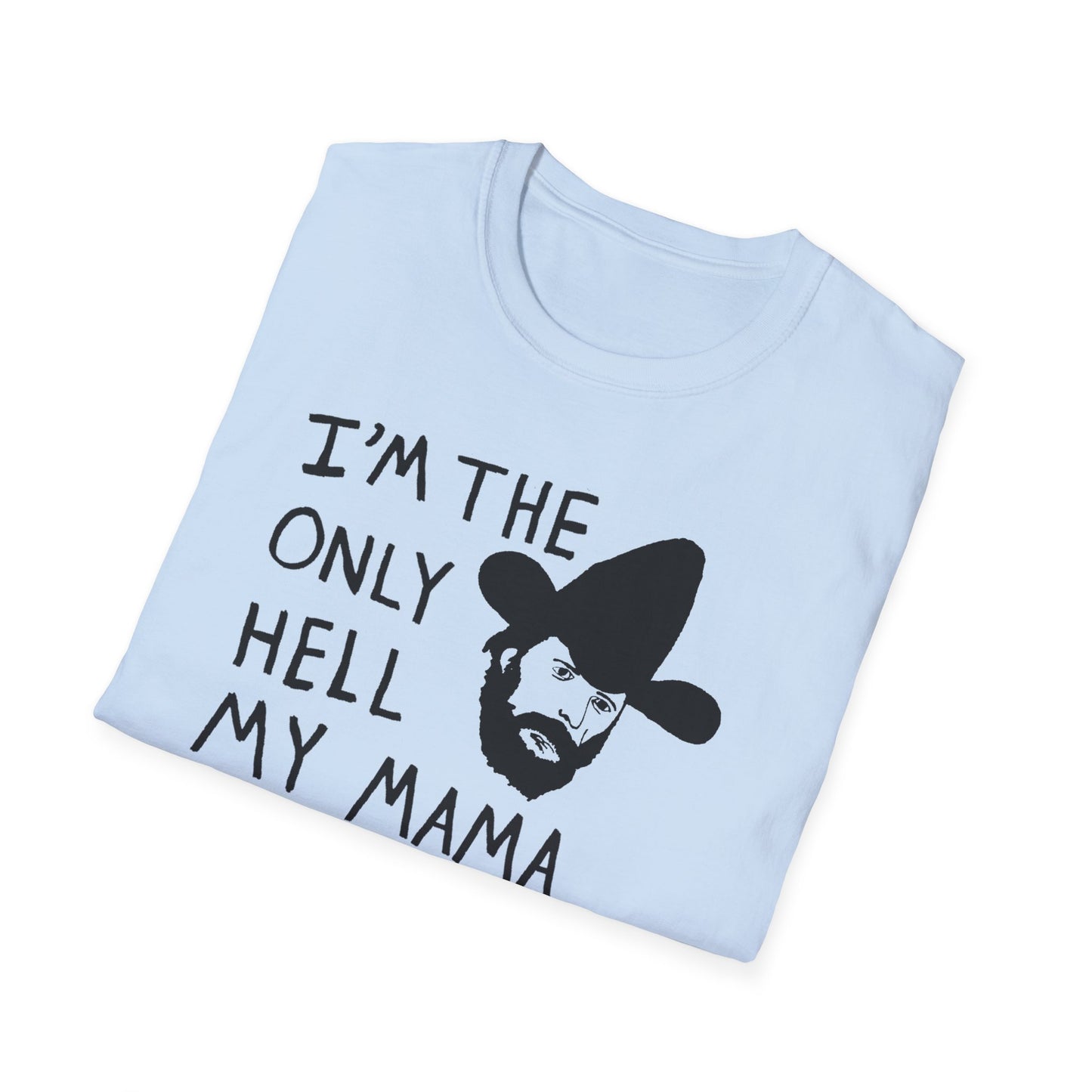 johnny paycheck 1970's country outlaw legend i'm the only hell my mama ever raised original drawing tshirt