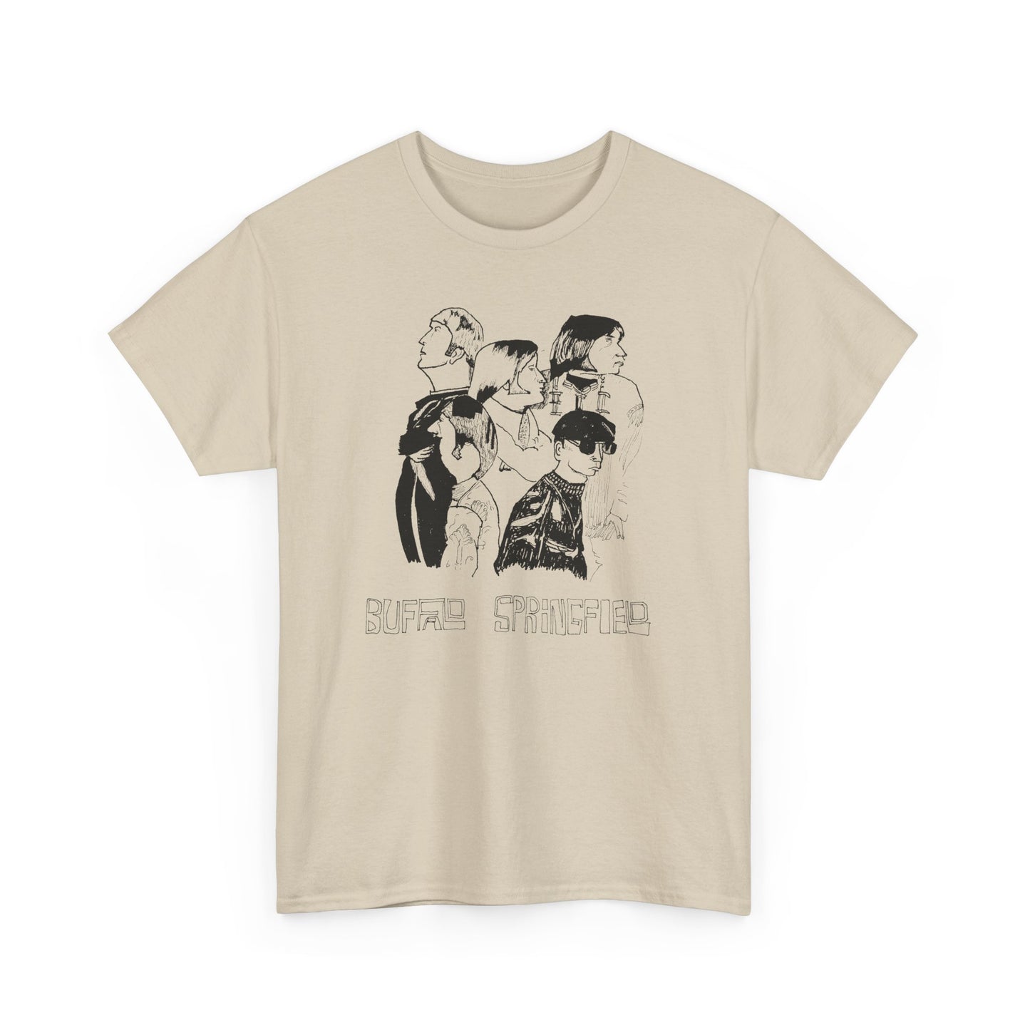 original drawing buffalo springfield fan art tshirt