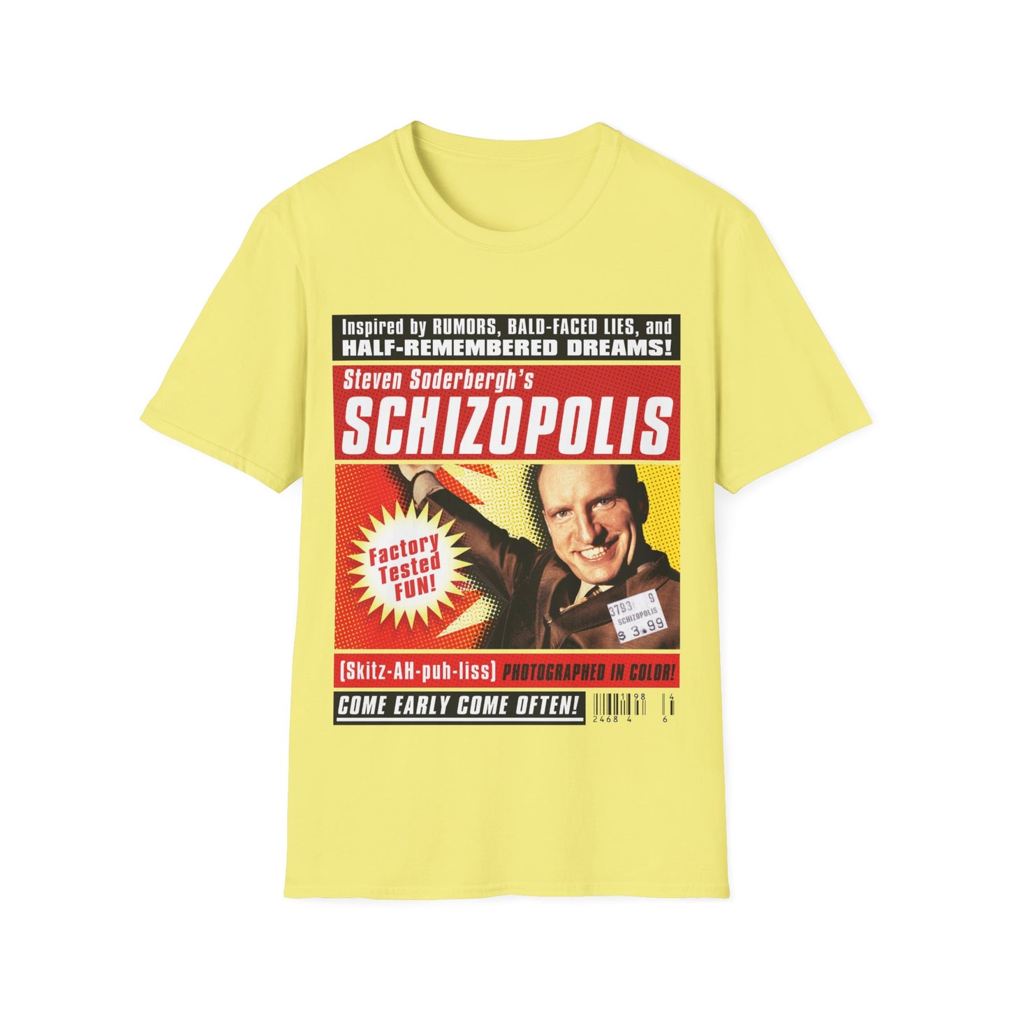 1996 steven soderbergh's schizopolis movie poster tshirt