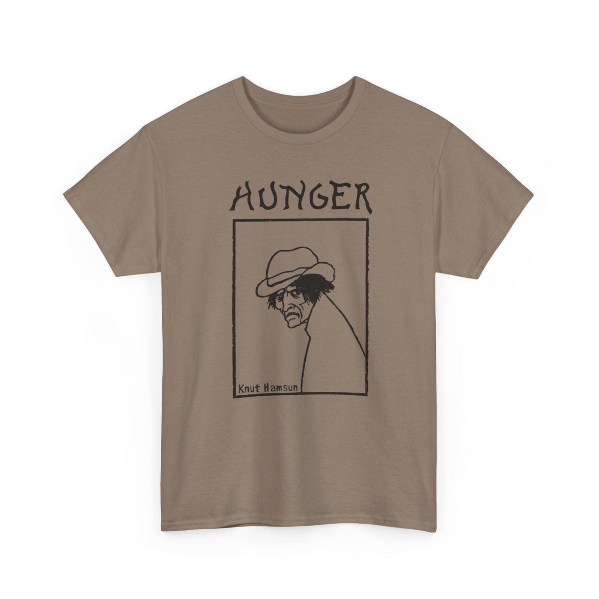 1890 hunger by knut hamsun book cover tshirt