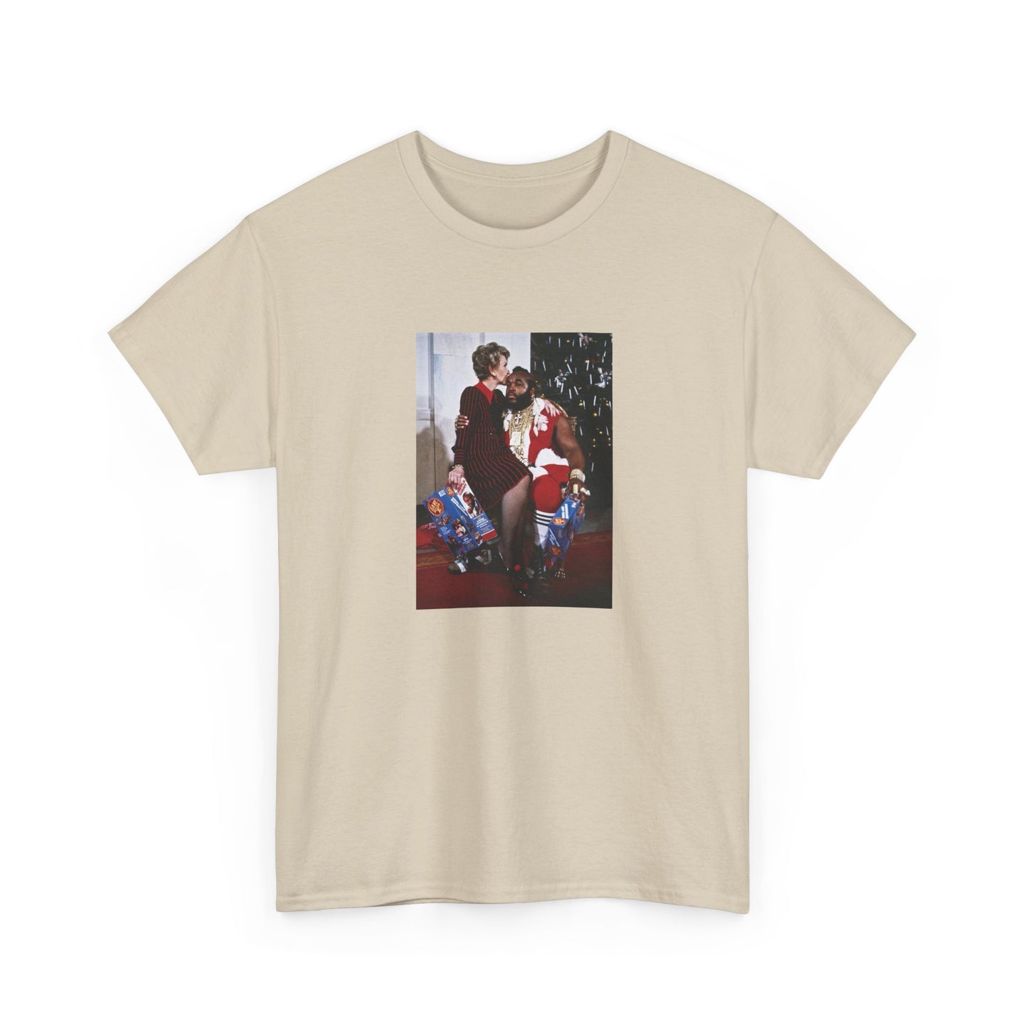 1983 photo of mr. T and nancy reagan in the whitehouse the tshirt