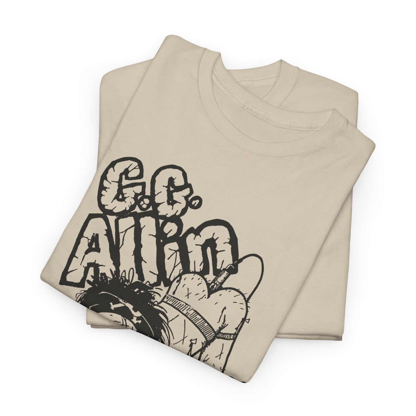1990s gg allin show poster custom edit tshirt