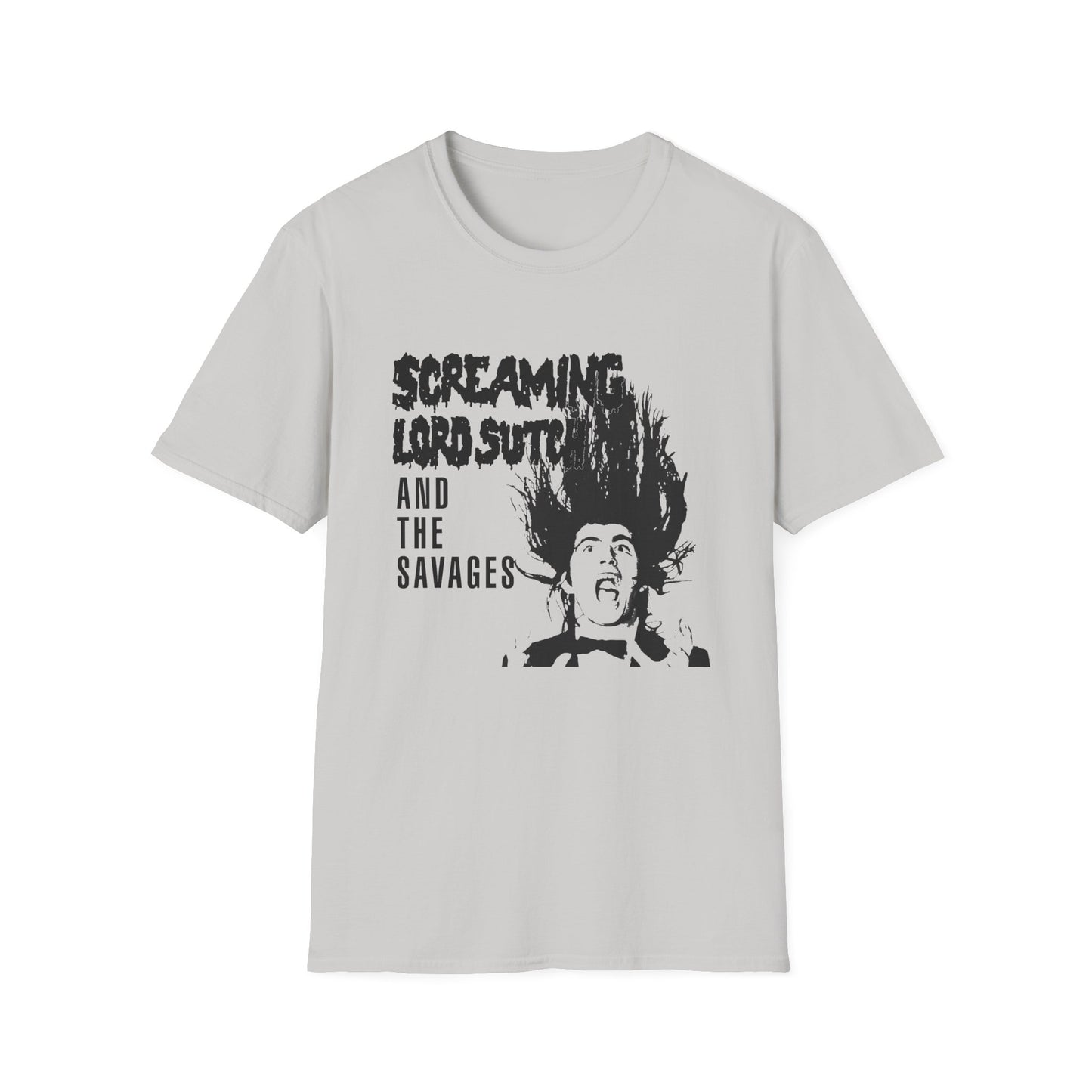 screaming lord sutch and the savages custom rock and roll tshirt