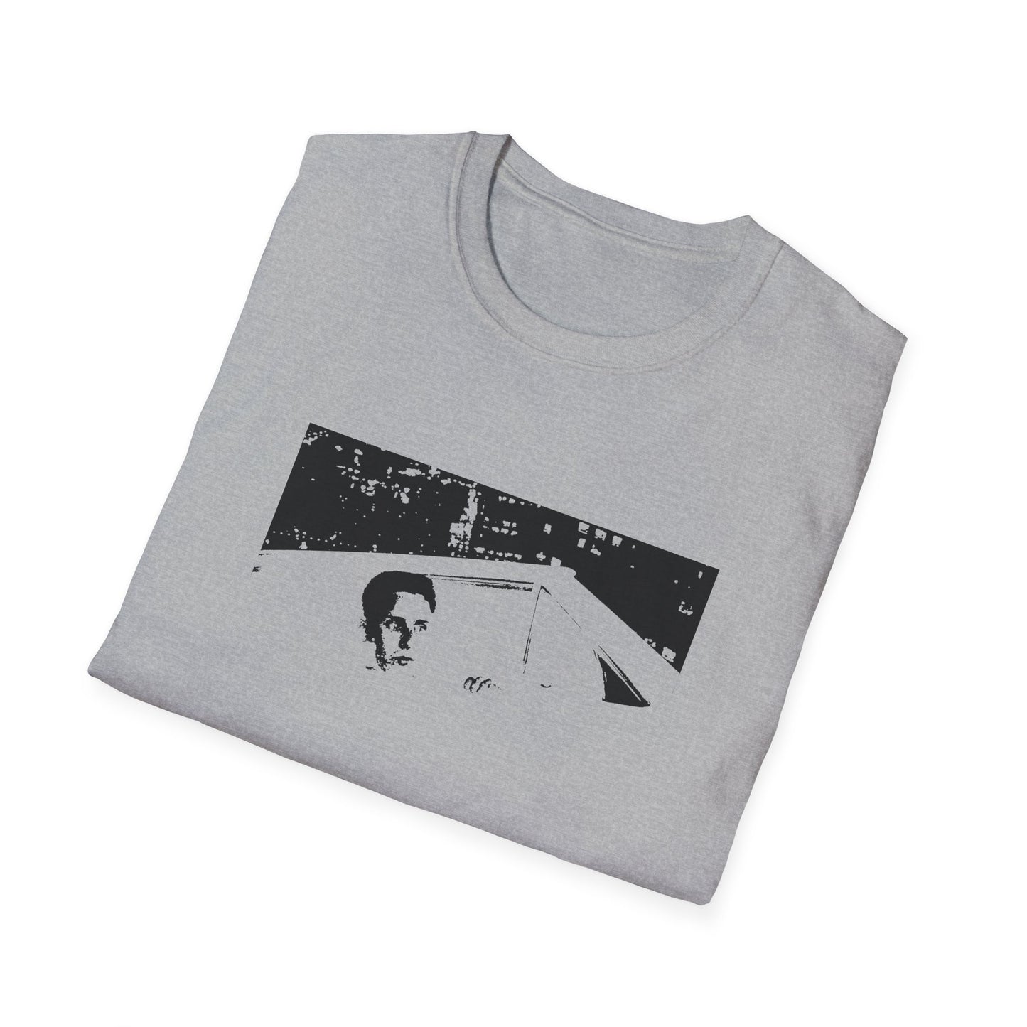 repo man flying car scene stencil tshirt