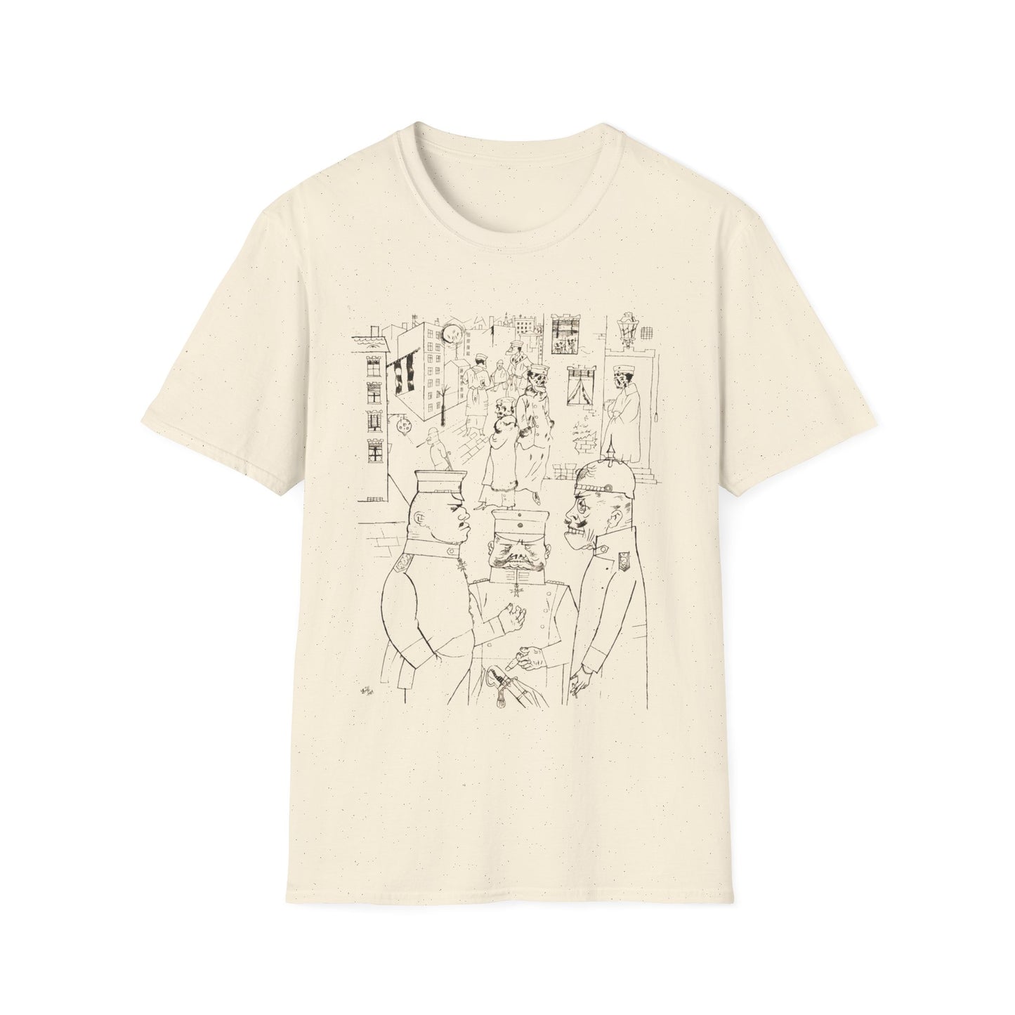 1919 george grosz lithograph "the pimps of death" tshirt