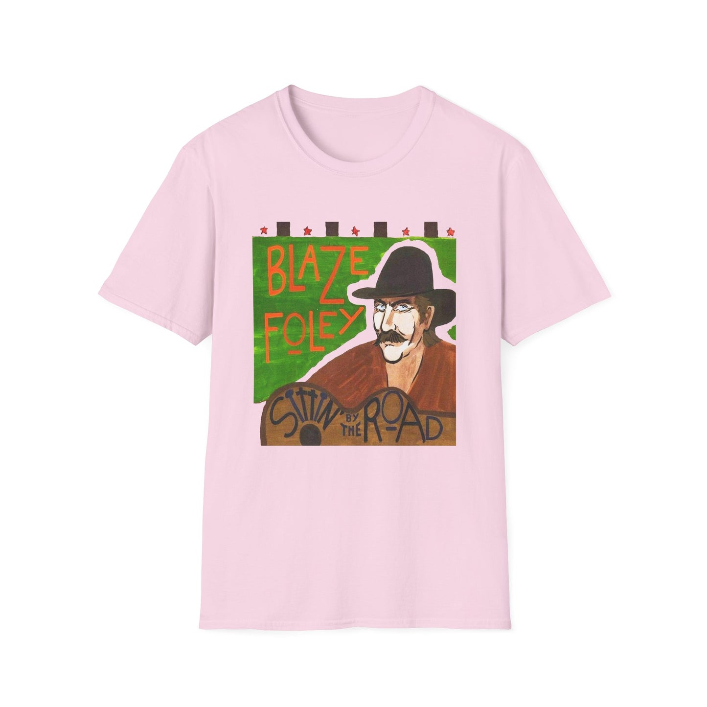 blaze foley sittin' by the road album stretched graphic tshirt