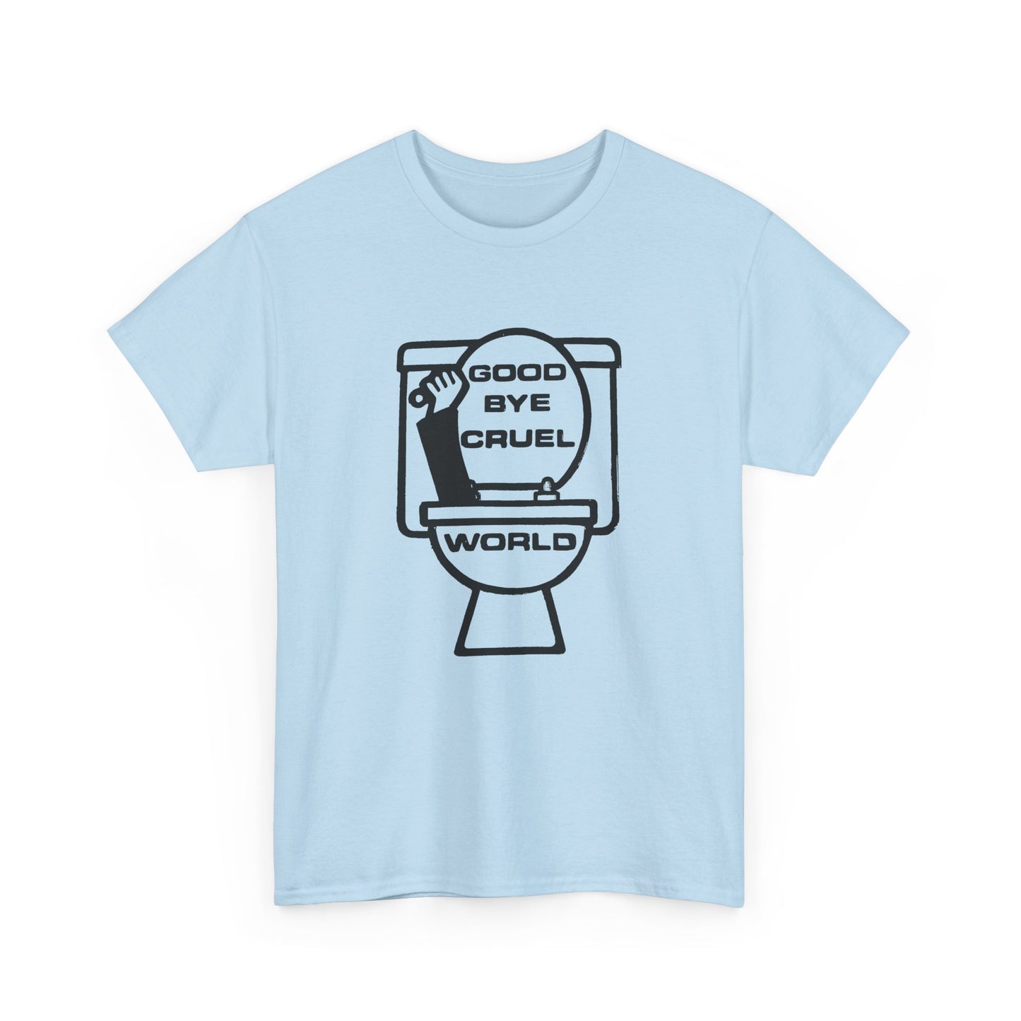 goodbye cruel world vintage reproduction design tshirt