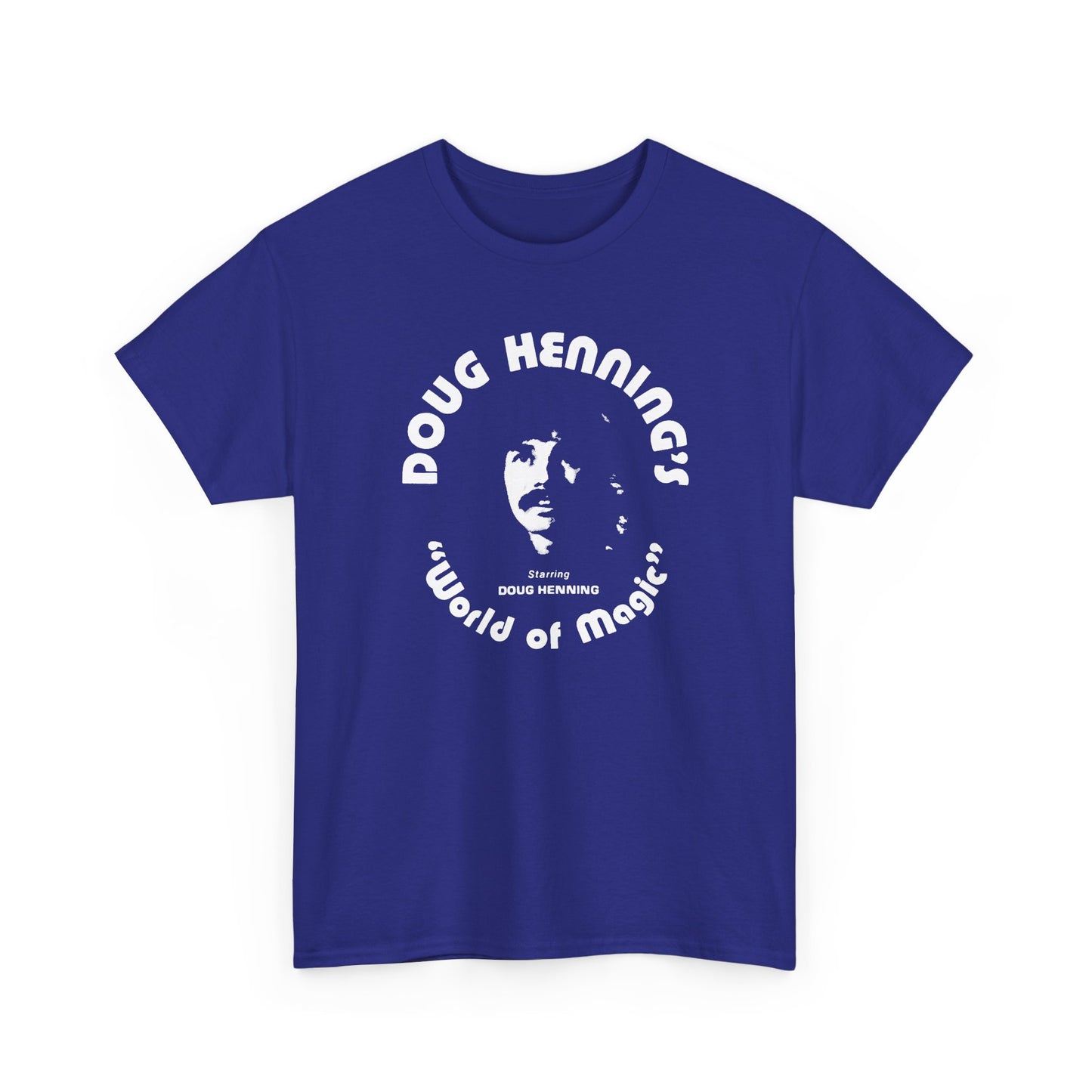 doug henning's world of magic starring doug henning stencil style tshirt