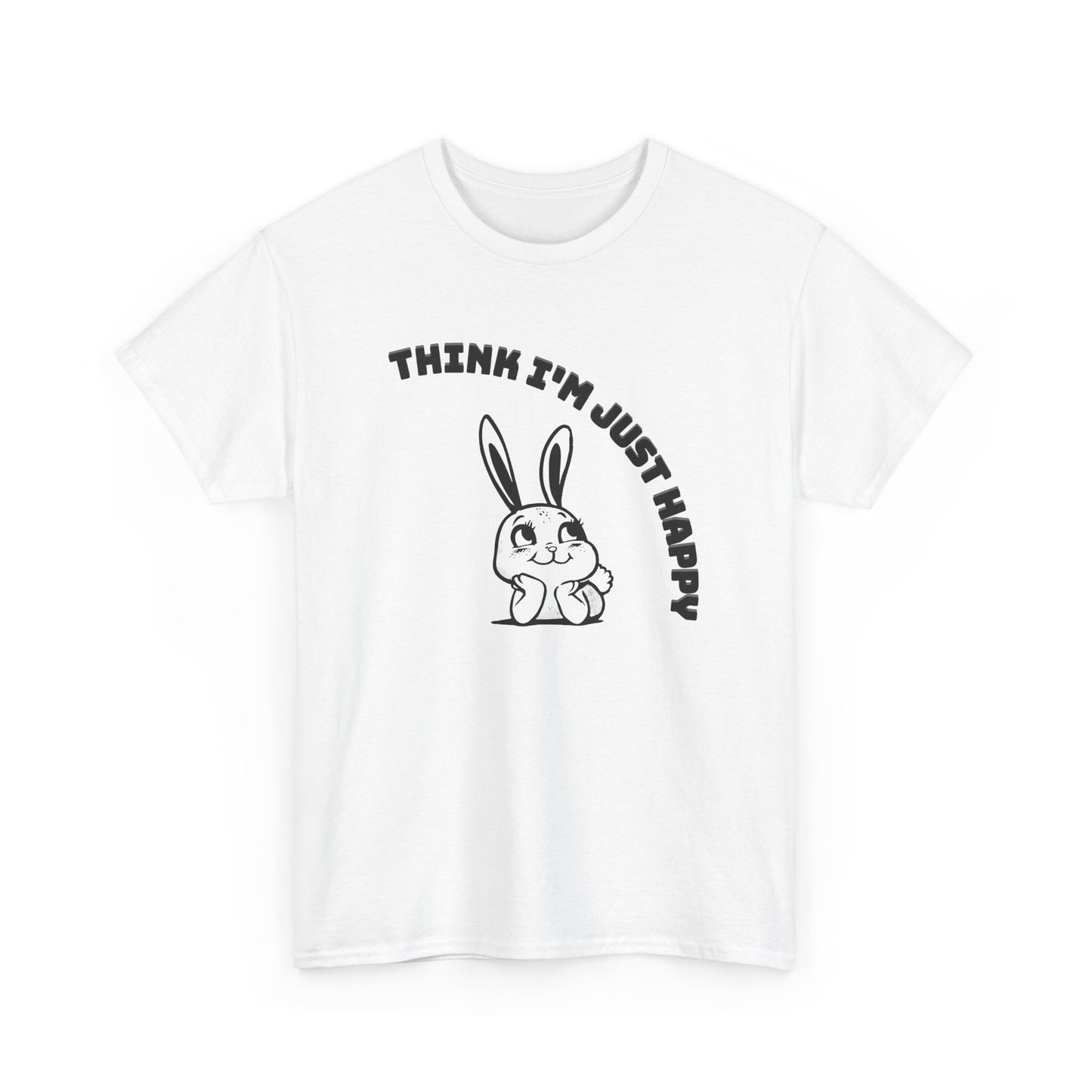 think I'm just happy nirvana song lyrics with bunny tshirt