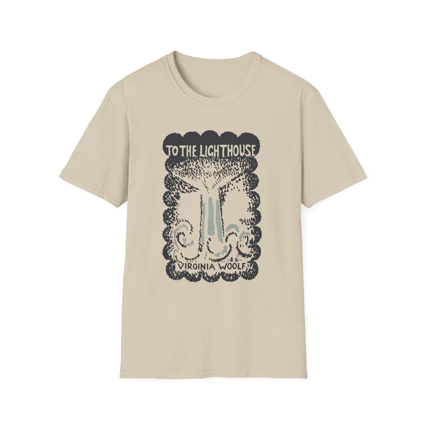 1927 book to the lighthouse by virginia woolf with book cover by vanessa bell tshirt