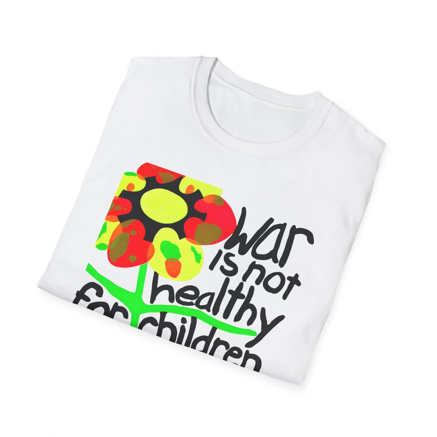 war is not healthy for children and other living things 1970's vietnam anti war poster tshirt