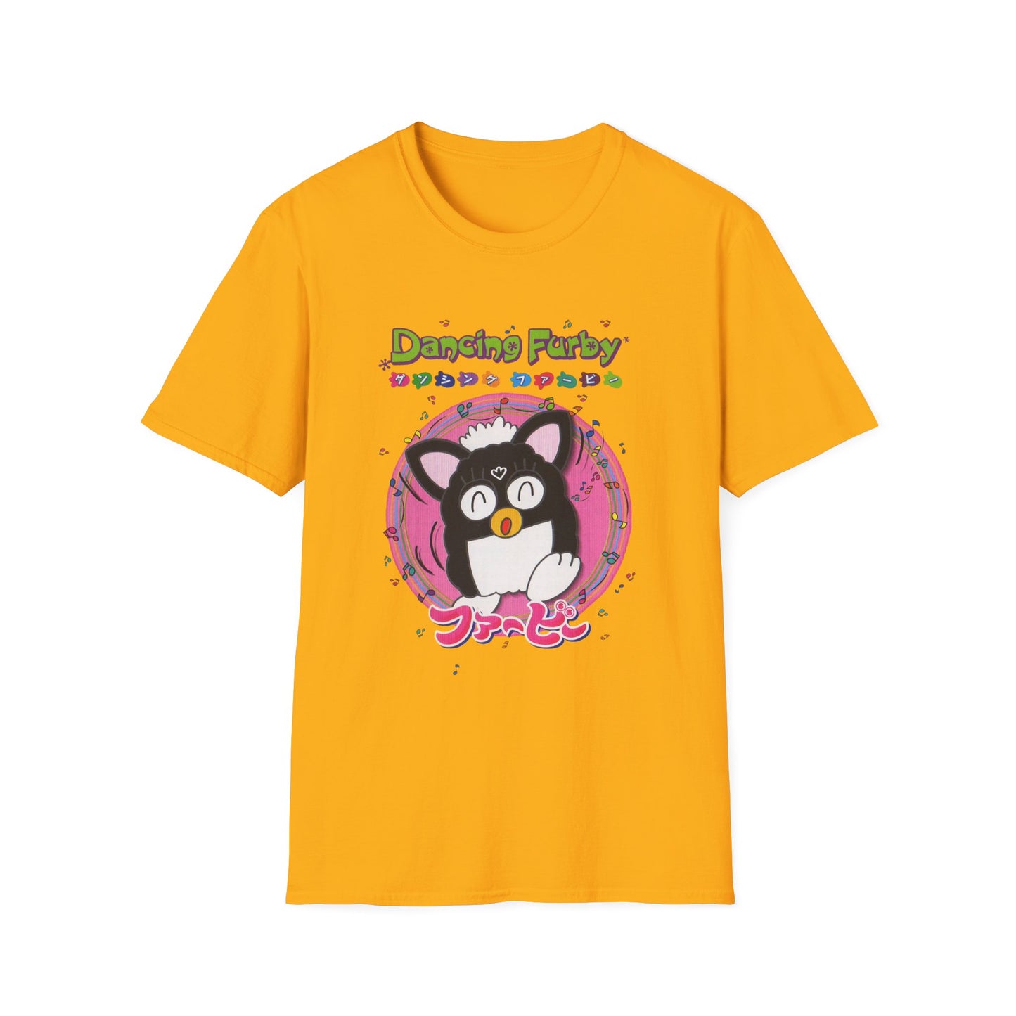 1999 dancing furby japanese video game poster tshirt
