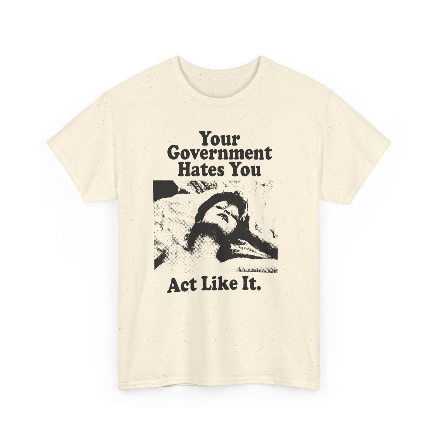 vintage playboy graphic your government hates you act like it reproduction tshirt