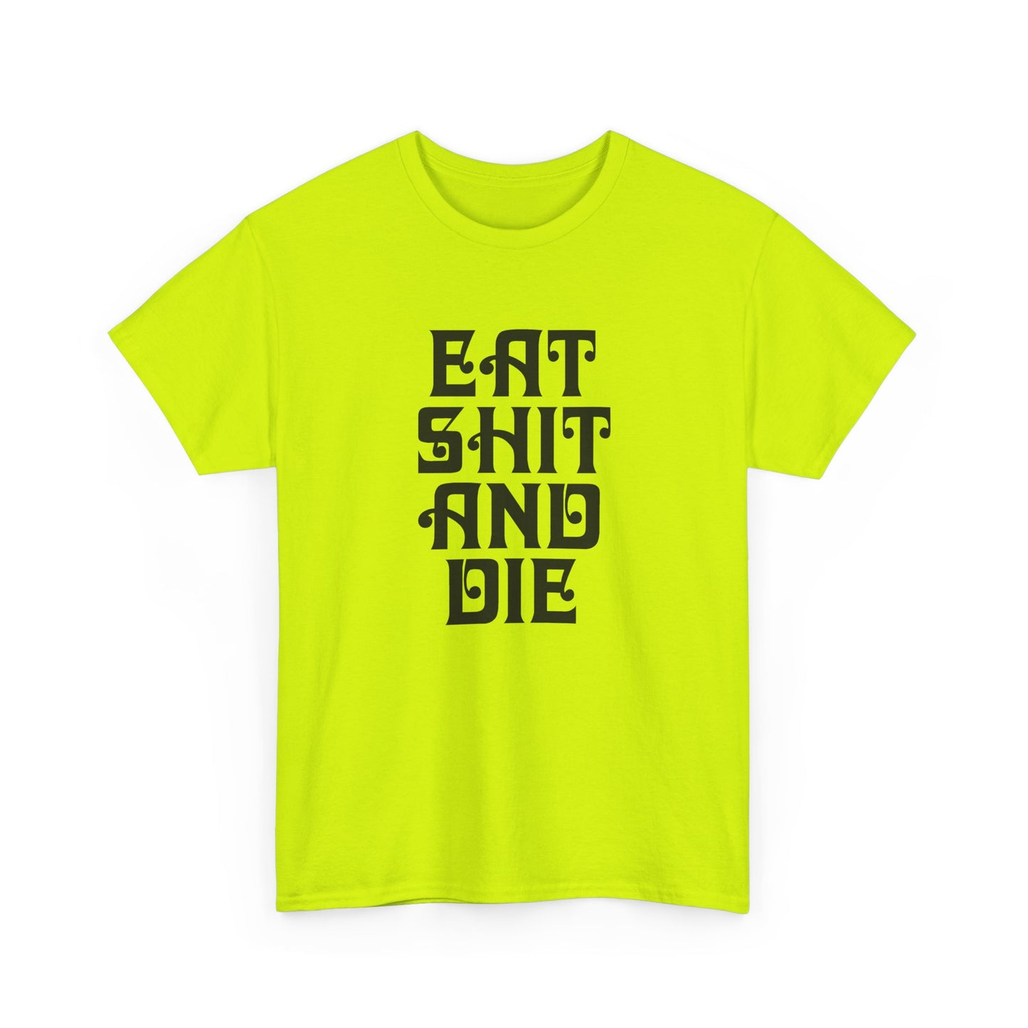 vintage graphic eat shit and die reproduction tshirt