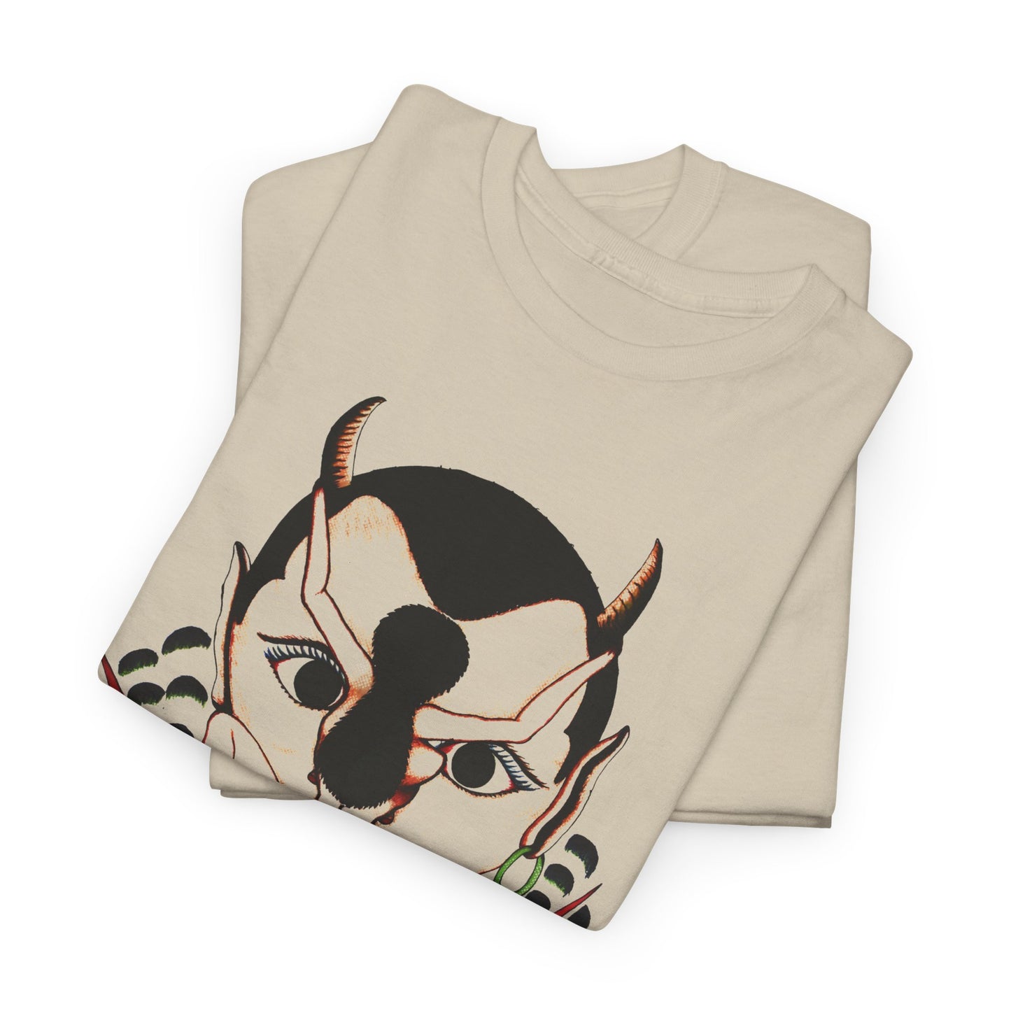 mid century untitled (devil and consort) rosie camanga illustration edit tshirt