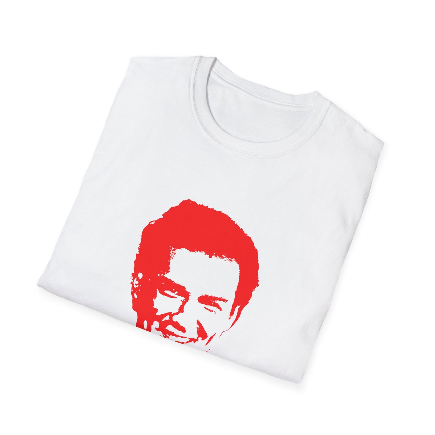norm macdonald red stencil face tshirt