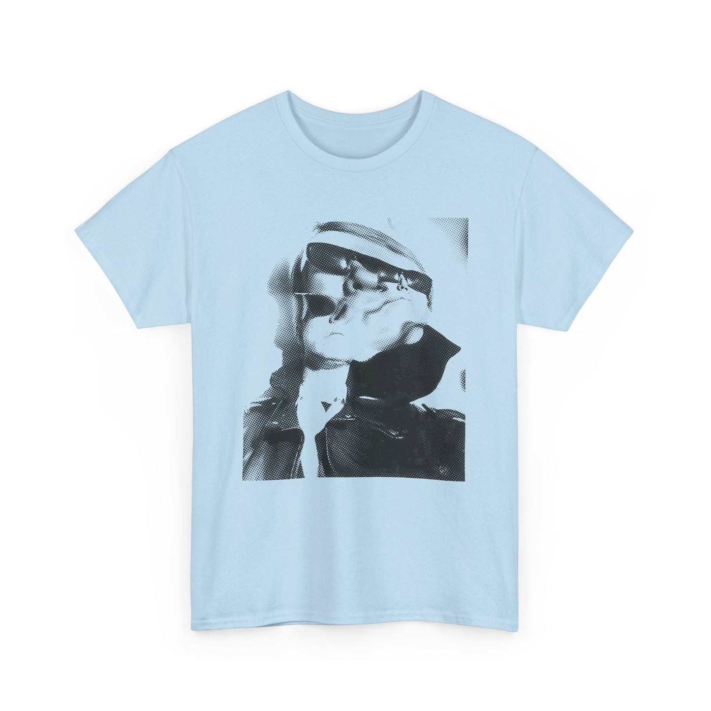 1965 weegee distortion photo of andy warhol reproduction edit tshirt