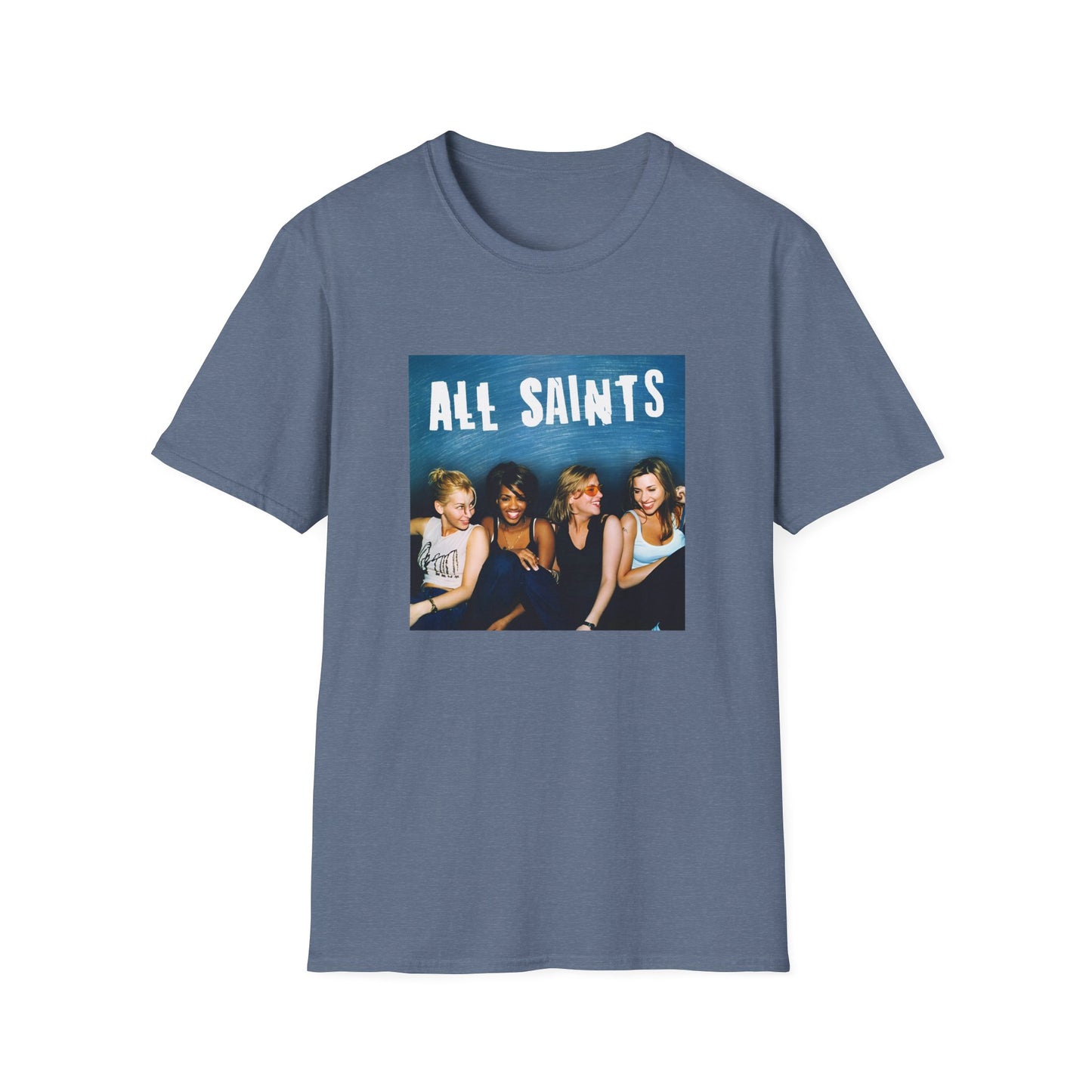 all saints on a couch on a tshirt