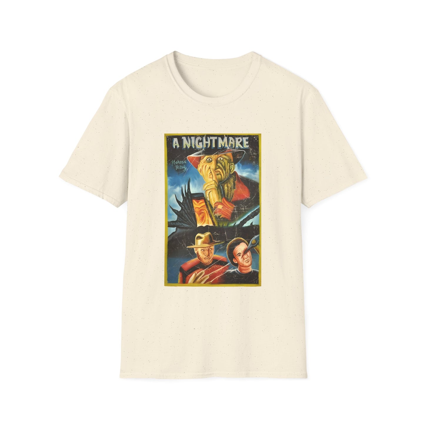 a nightmare on elm street 1984 ghanaian movie poster tshirt