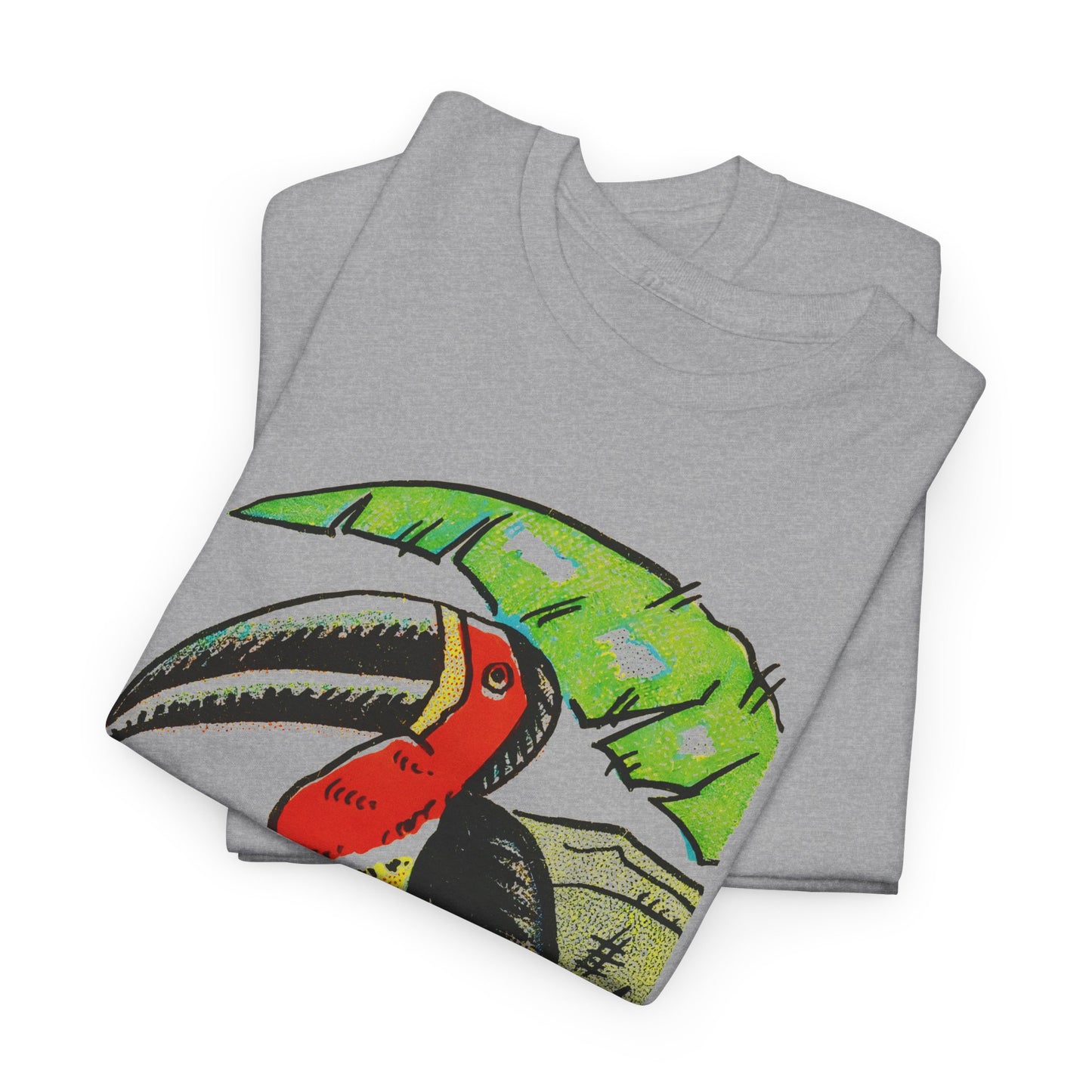 vintage 1920s travel poster toucan graphic reproduction tshirt