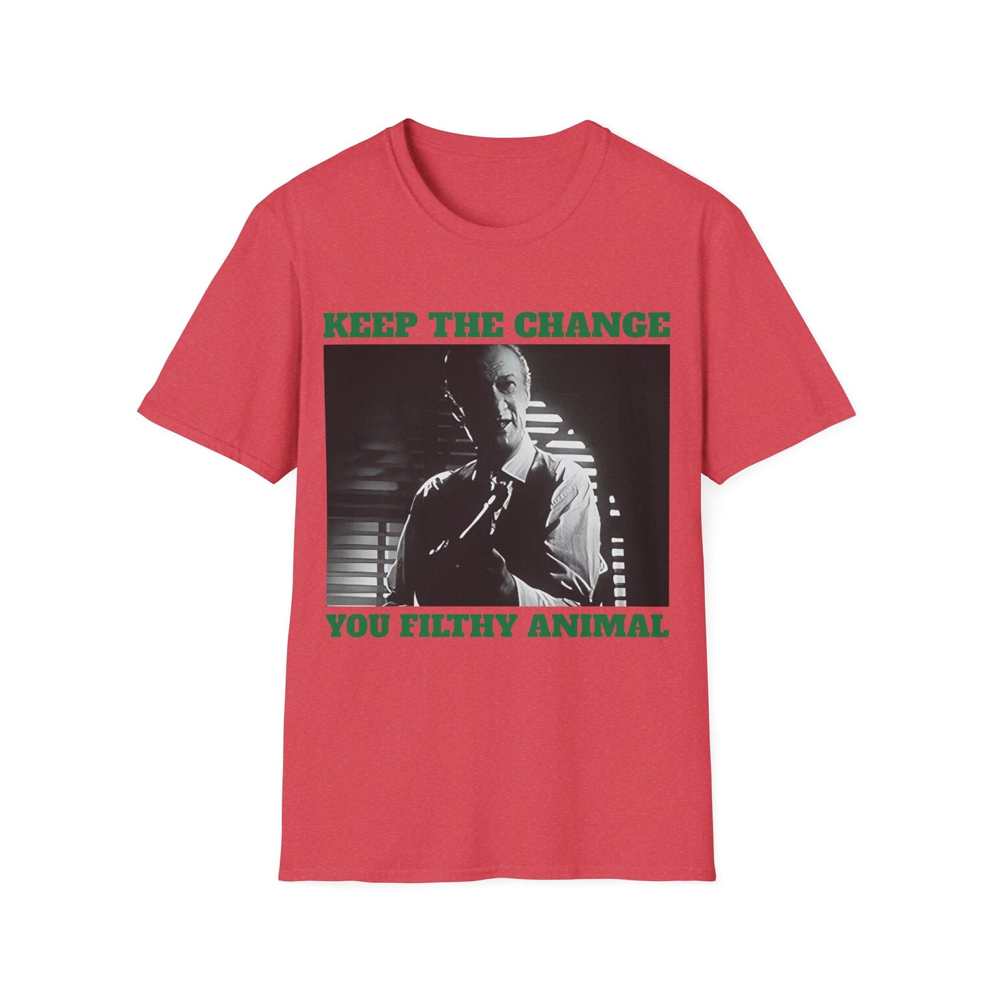 home alone gangster movie keep the change you filthy animal christmas colours tshirt