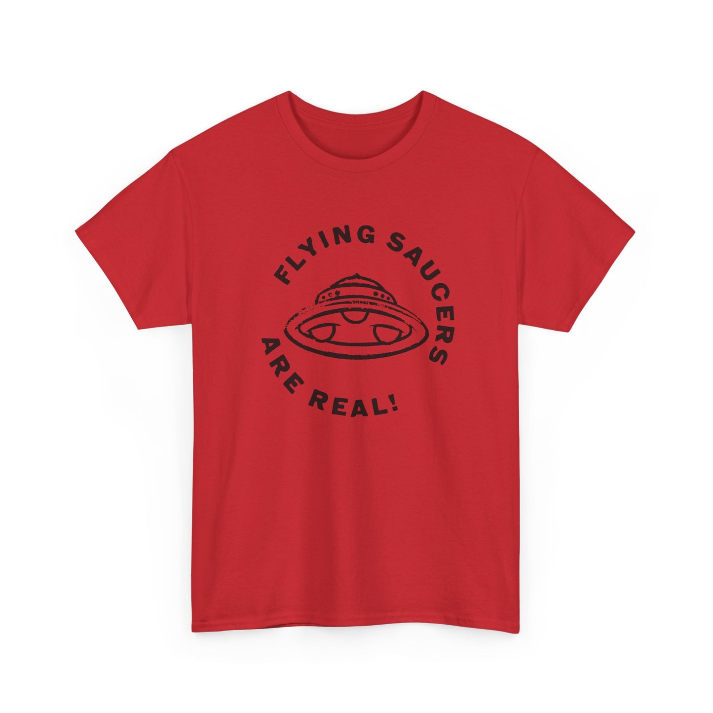 flying saucers are real! vintage style image tshirt