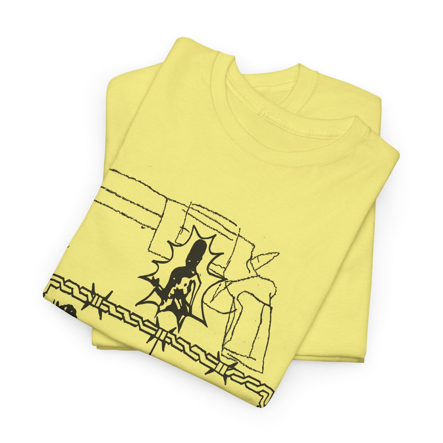 unknown gun and sheep illustration reproduction tshirt