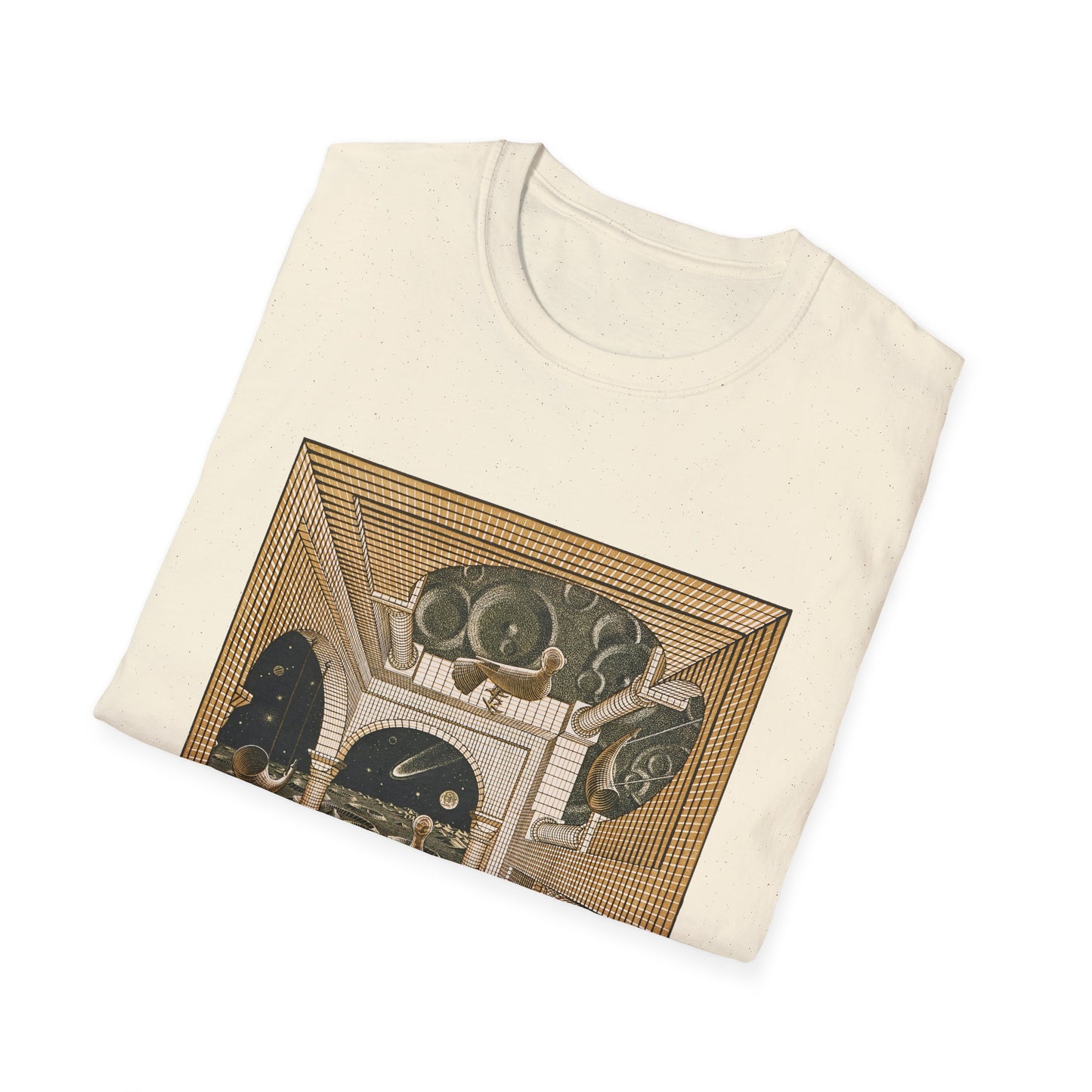 1947 m.c escher another world tshirt