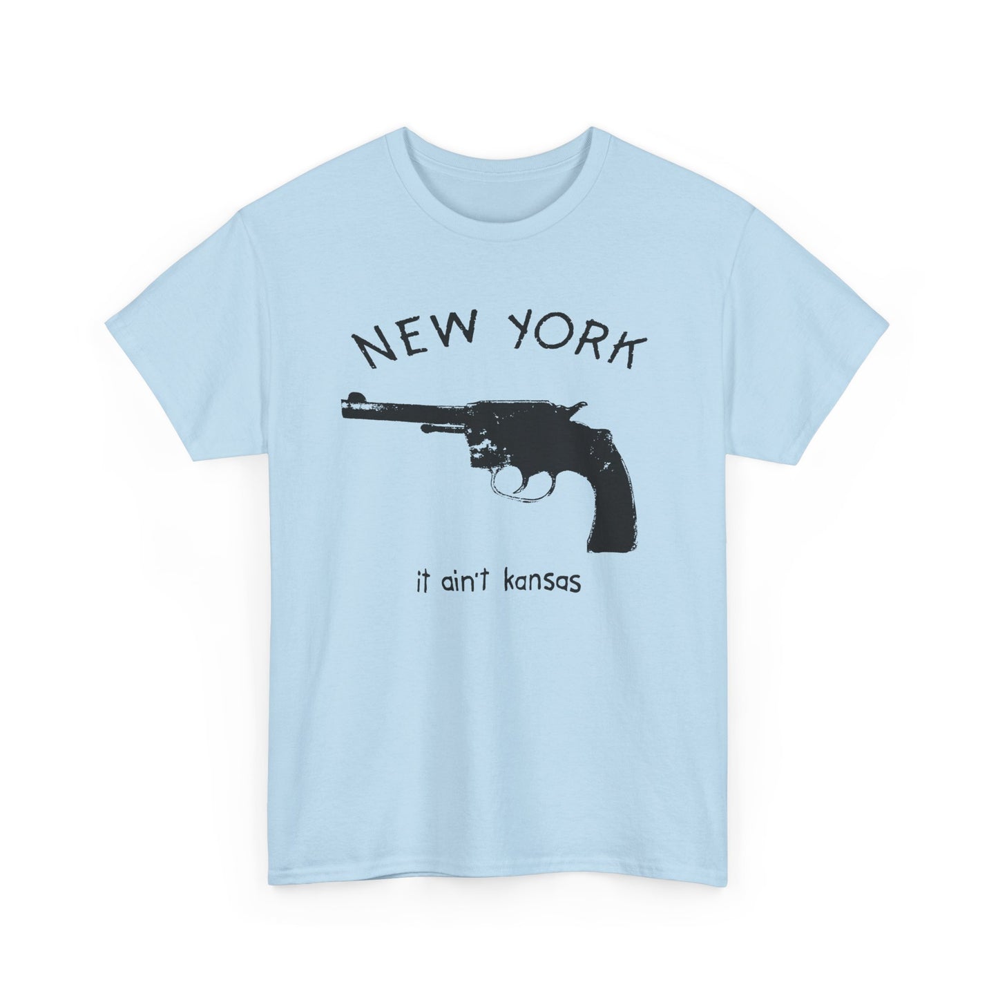 vintage 90s new york it ain't kansas with pistol reproduction tshirt