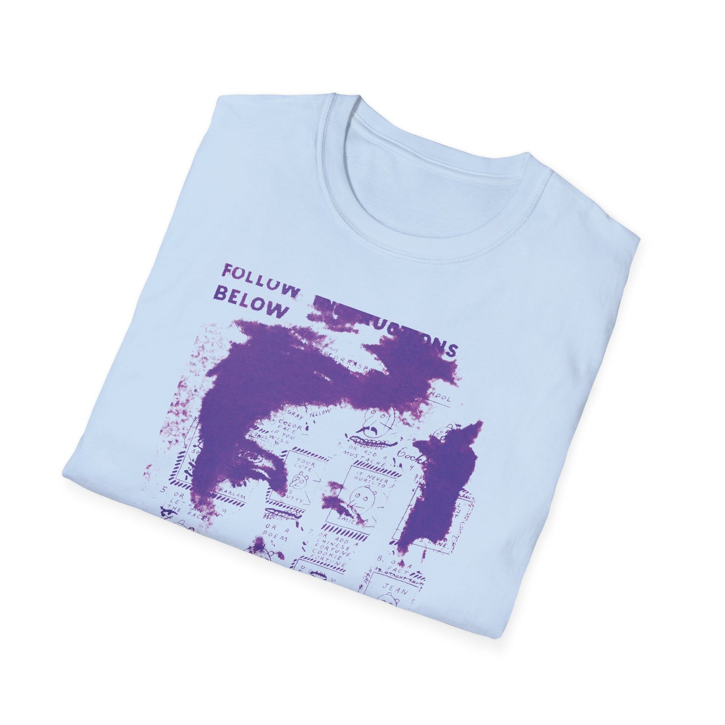 ray johnson arthur rimbaud art in purple tshirt