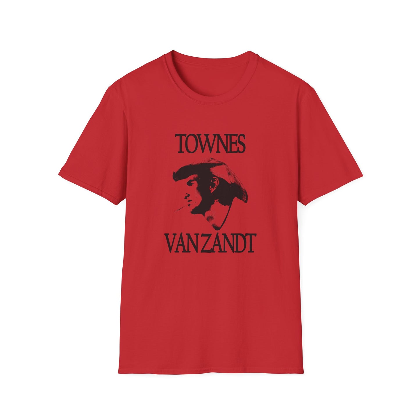 townes van zandt stencil fan art light tshirt