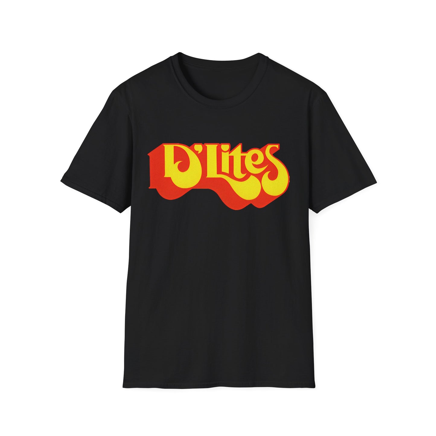 vintage defunct d lites healthy fast food logo tshirt