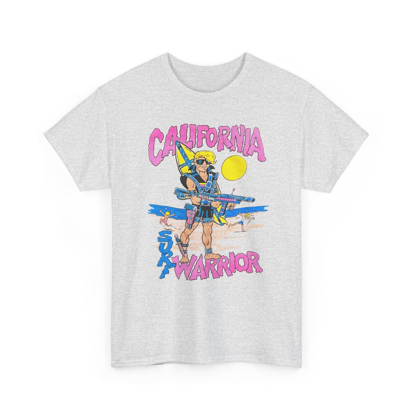 1980s california surf warrior edit tshirt