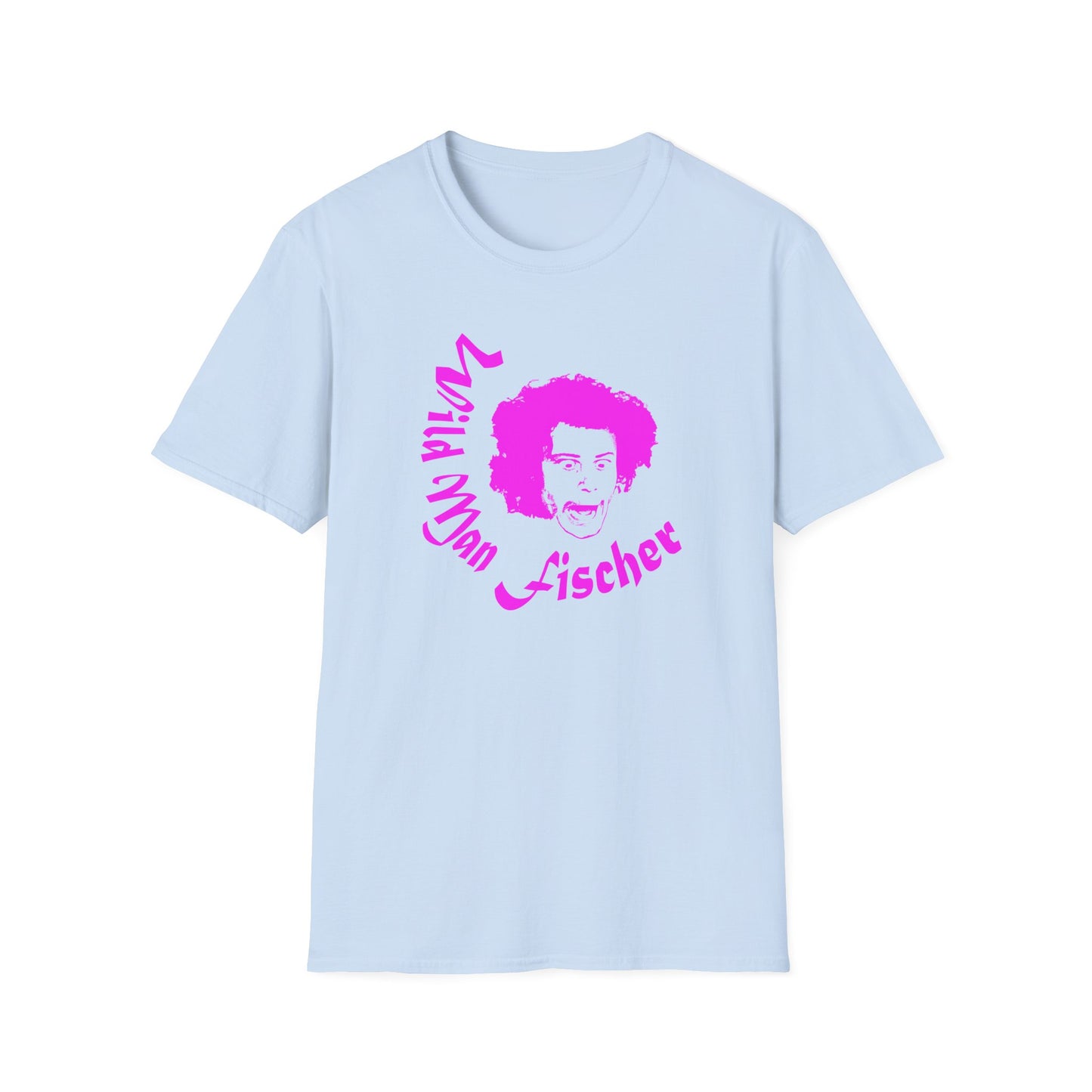 wild man fischer pink stencil tshirt