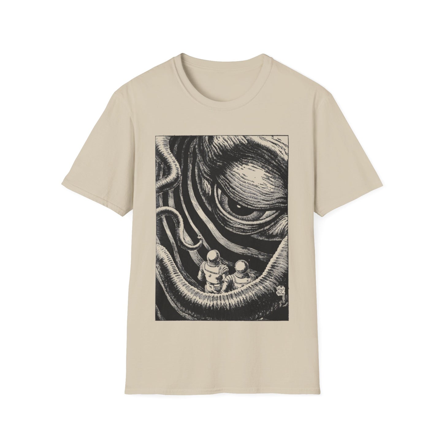 virgil finlay illustration "on the edge of the galaxy" tshirt