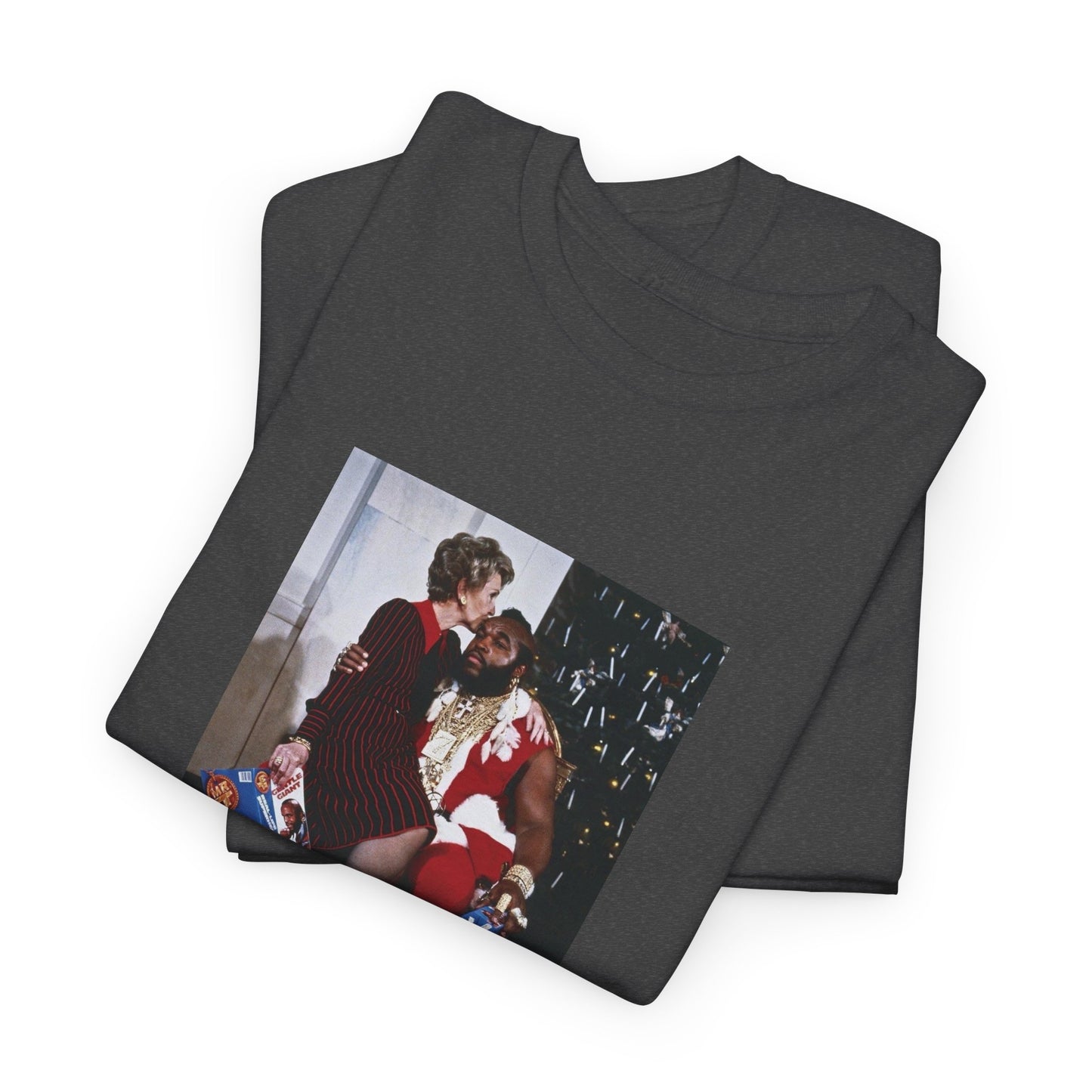 1983 photo of mr. T and nancy reagan in the whitehouse the tshirt