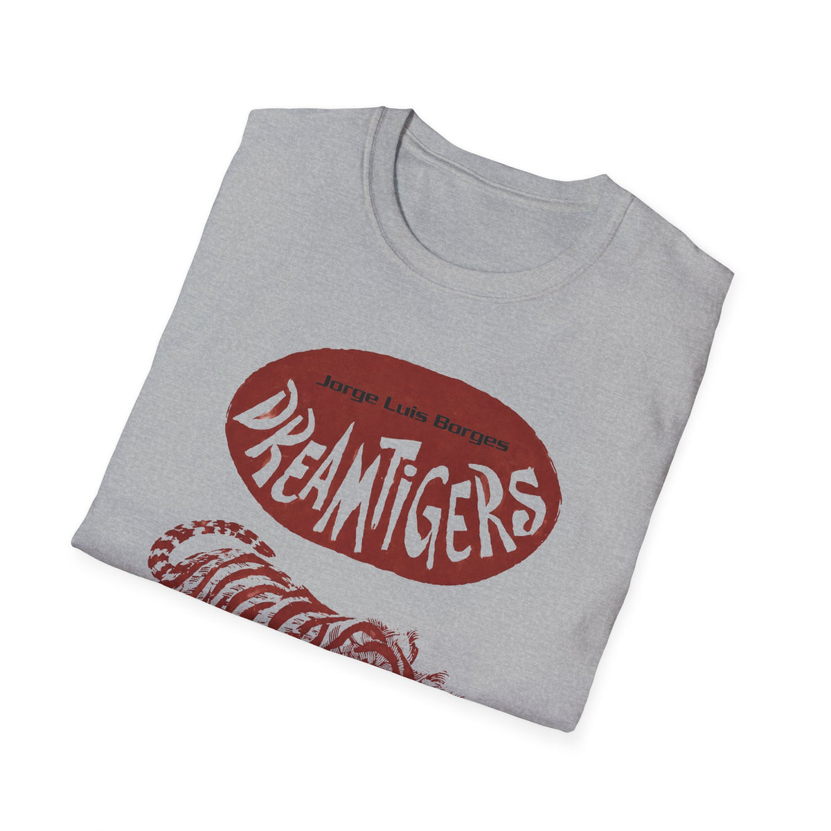 jorge luis borges 1960s dreamtigers book cover tshirt