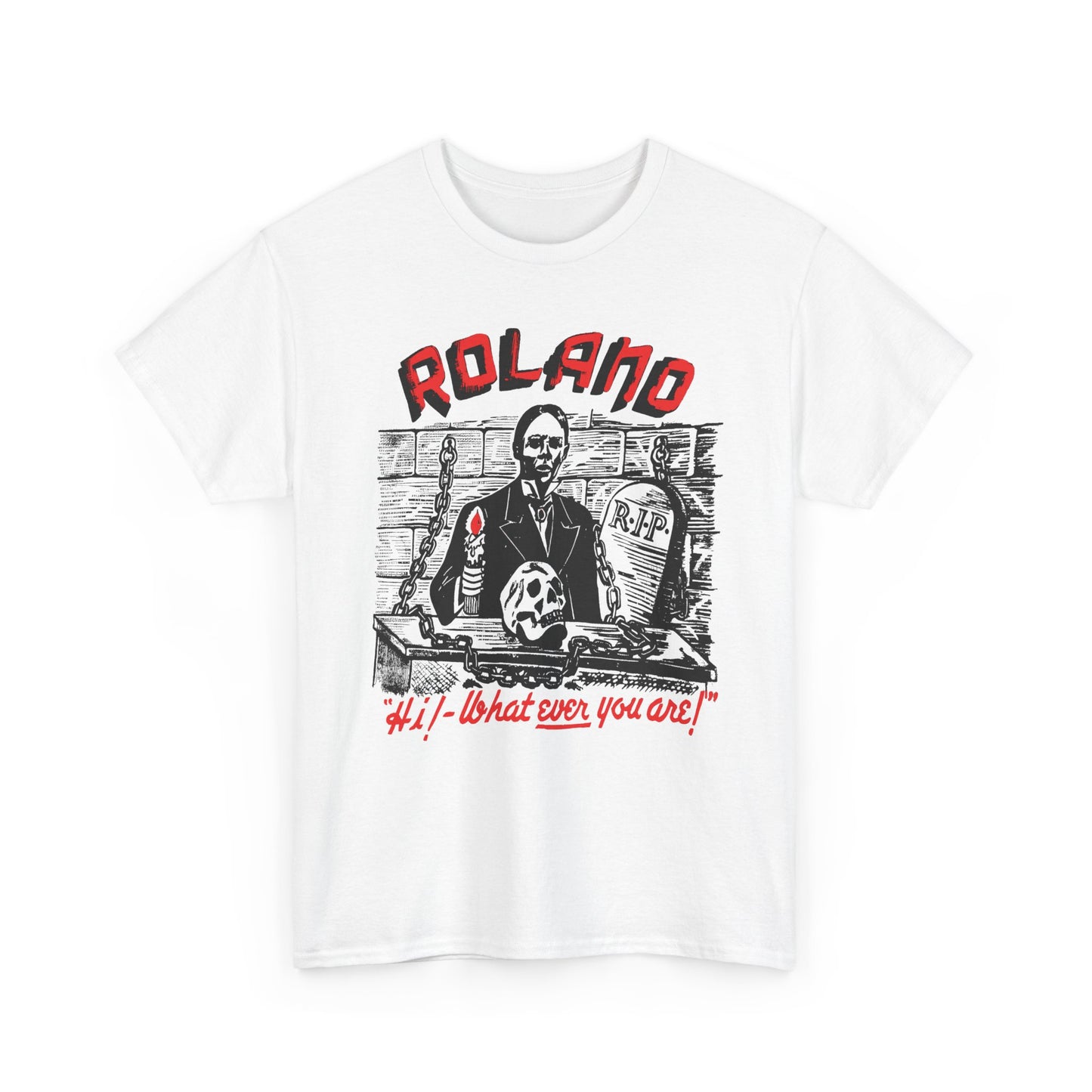 vintage 1960s roland zacherley tv horror show host reproduction tshirt