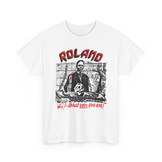 vintage 1960s roland zacherley tv horror show host reproduction tshirt